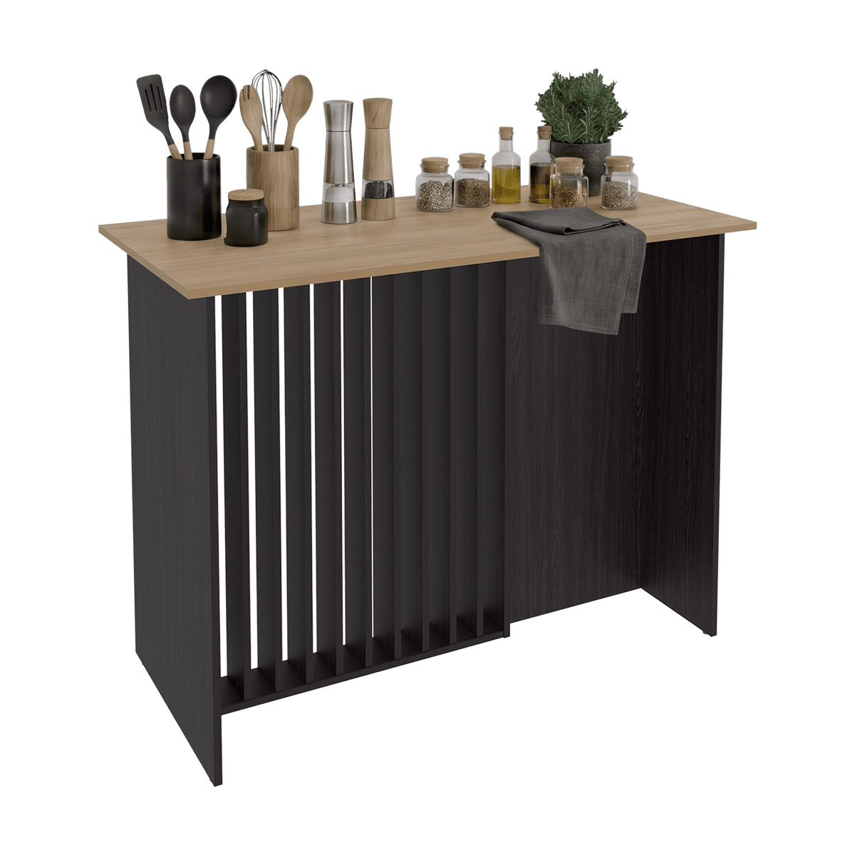 Isla De Cocina Alé 90X120X60 Rta Wengue Fresno Zf