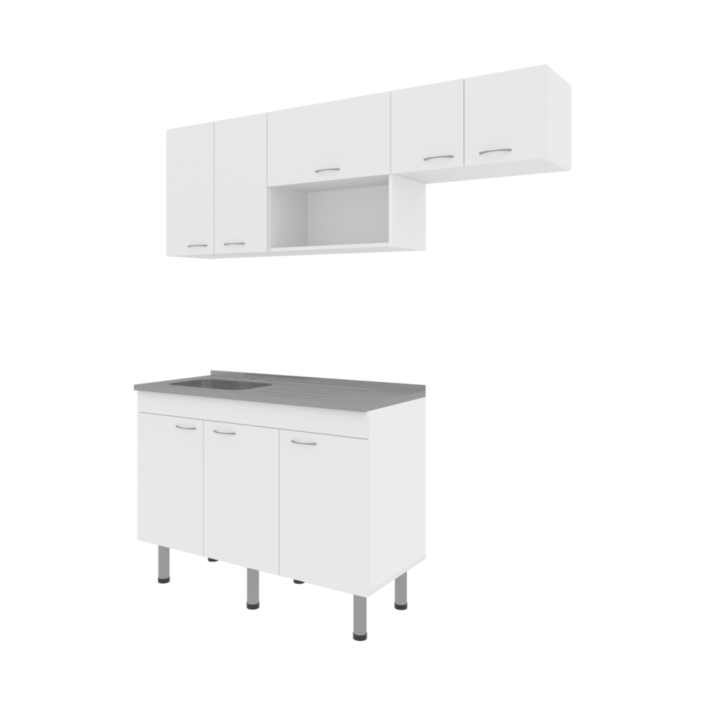 Cocina Oceana Ancho Max 180 Rta Blanco Zf