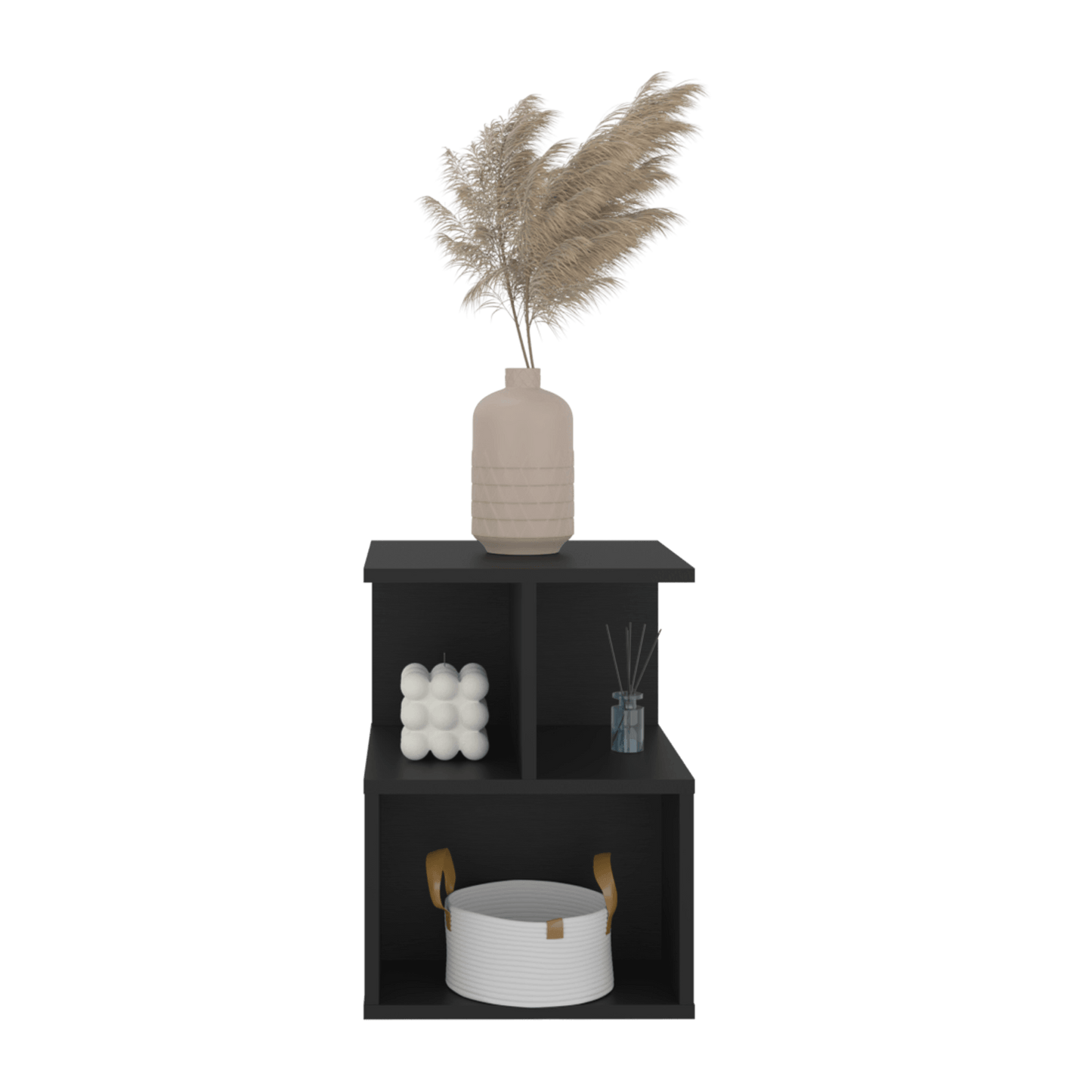 Mesa De Noche Ocaso 48X35X35 Rta Wengue Zf