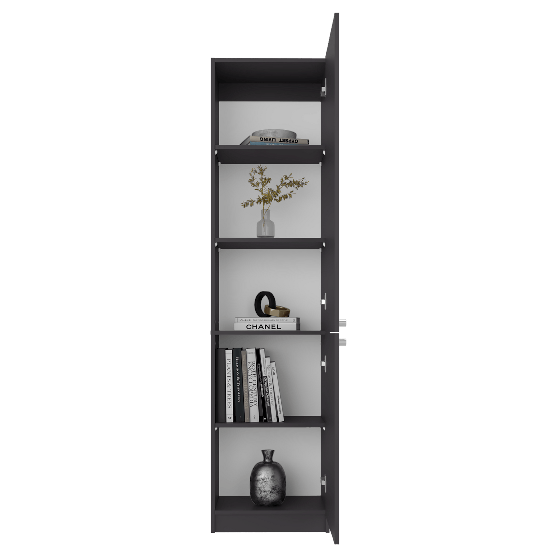 Estante Home E-M5 180X45X31 Rta Plomo Blanco  Zf