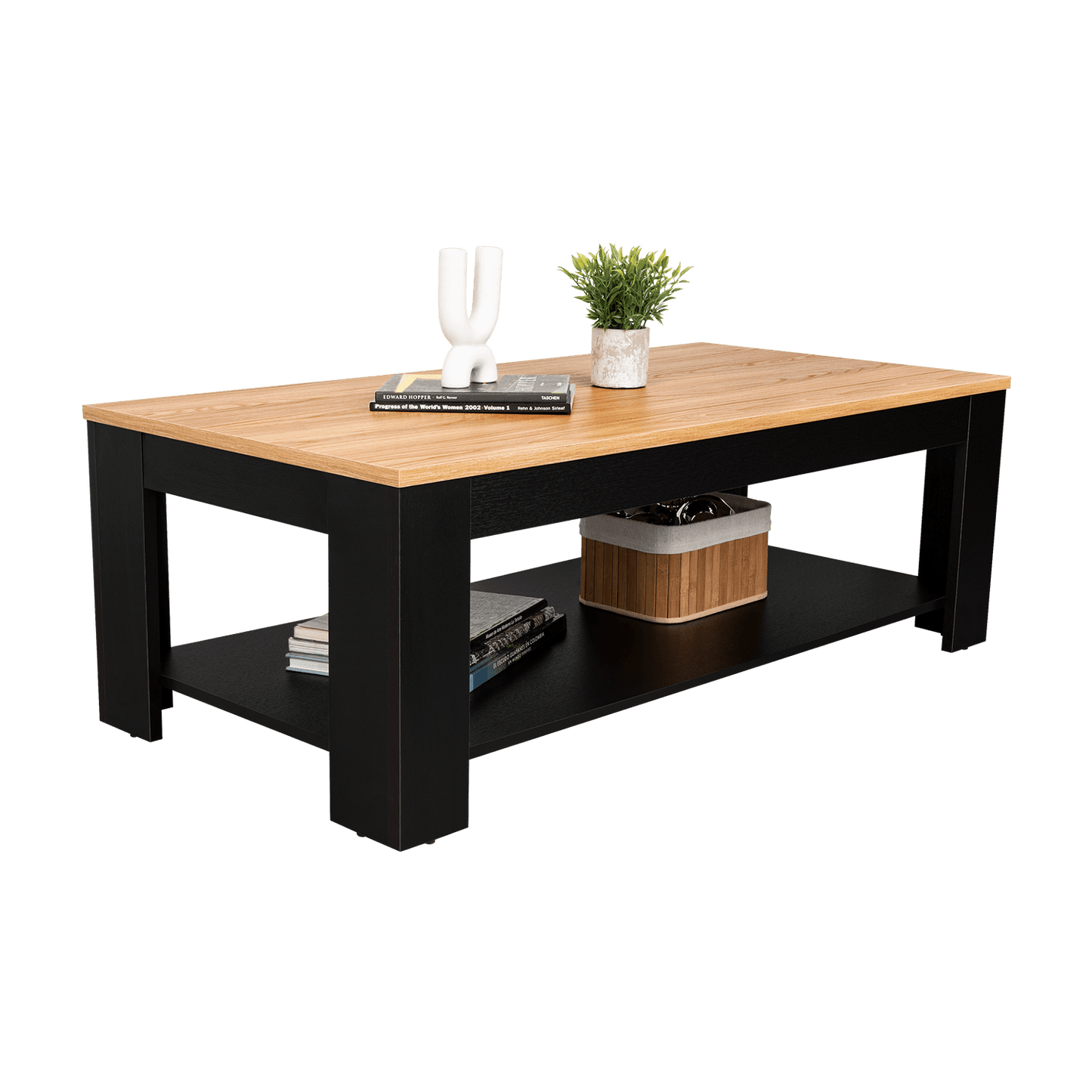 Mesa De Centro Cecil 41X120X60 Rta Wengue Fresno Zf