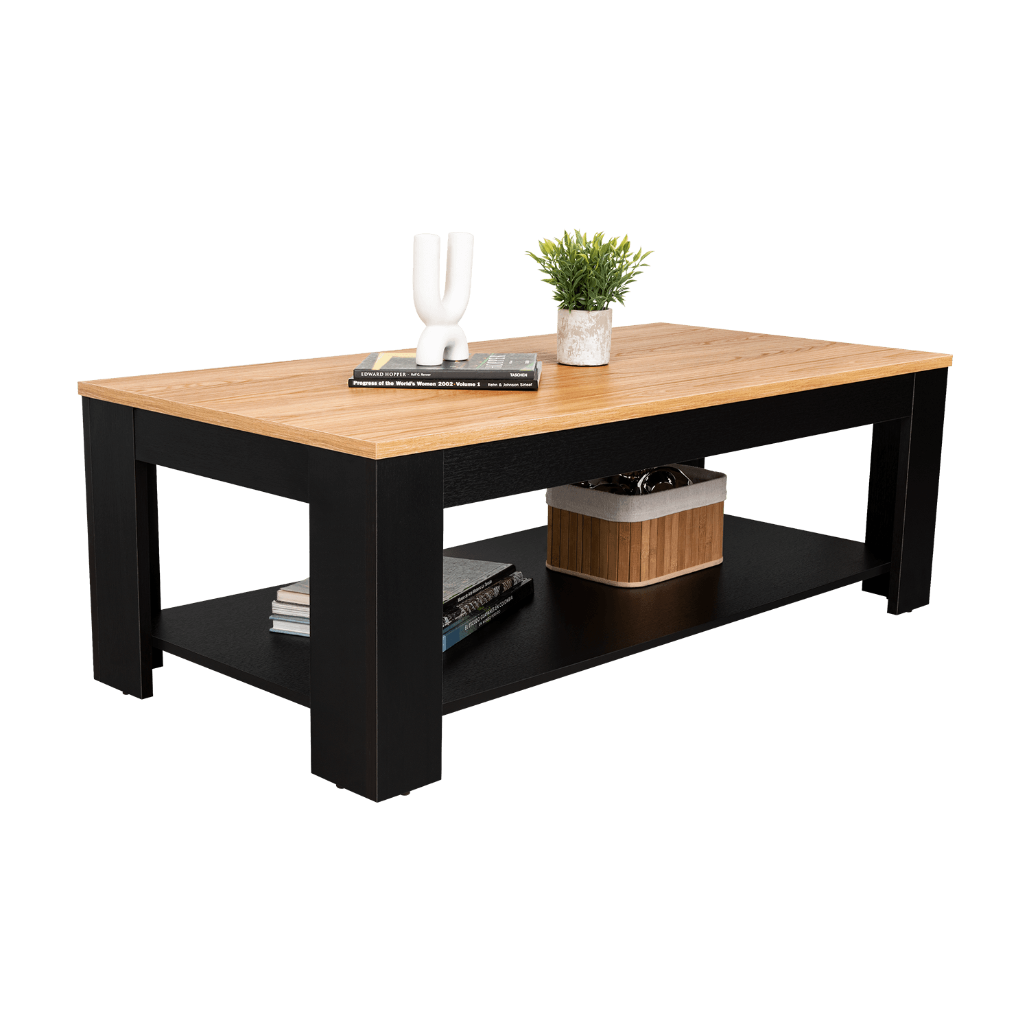 Mesa De Centro Cecil 41X120X60 Rta Wengue Fresno Zf