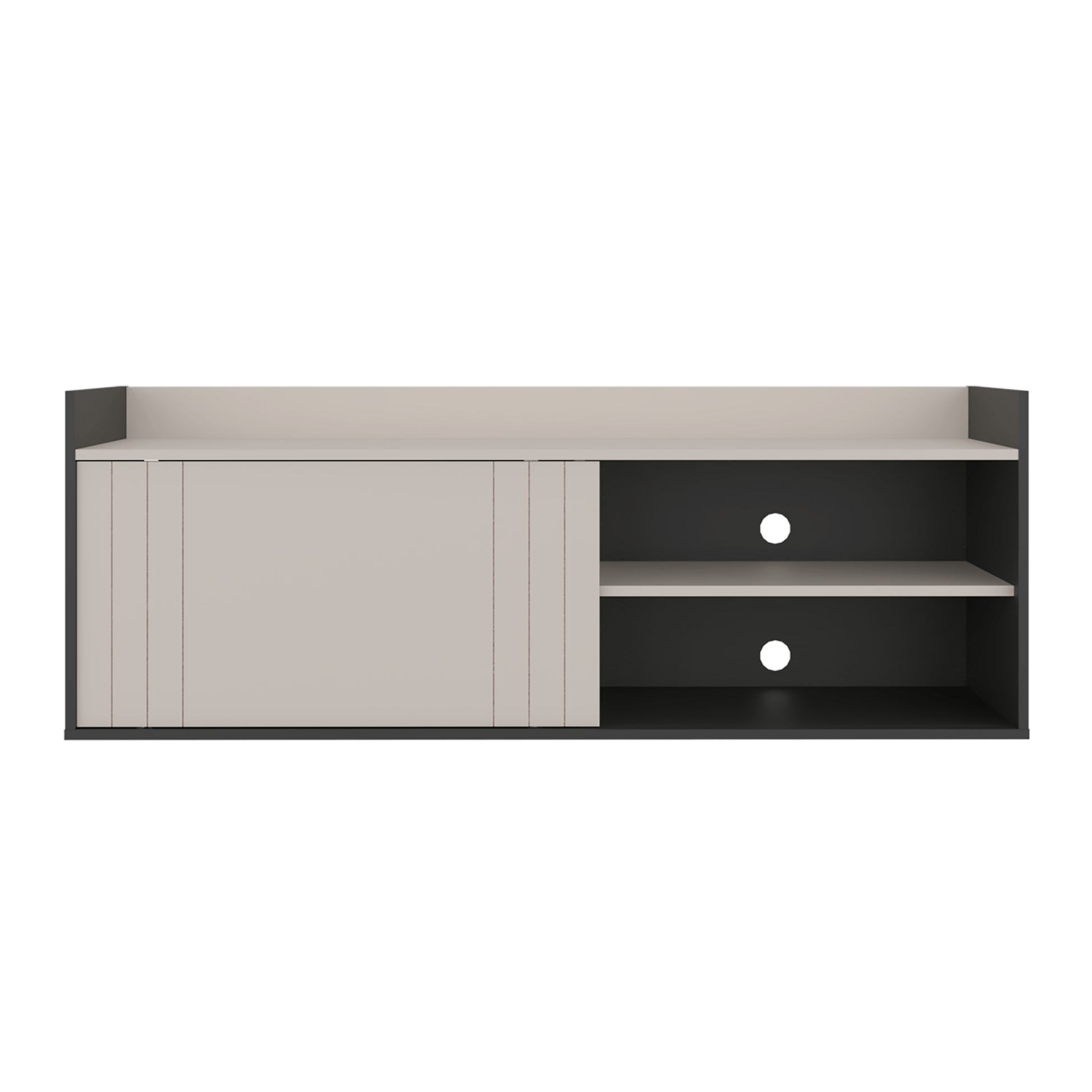 Mesa De Tv 60" Cuera 51X141X36 Rta Capri Wengue
