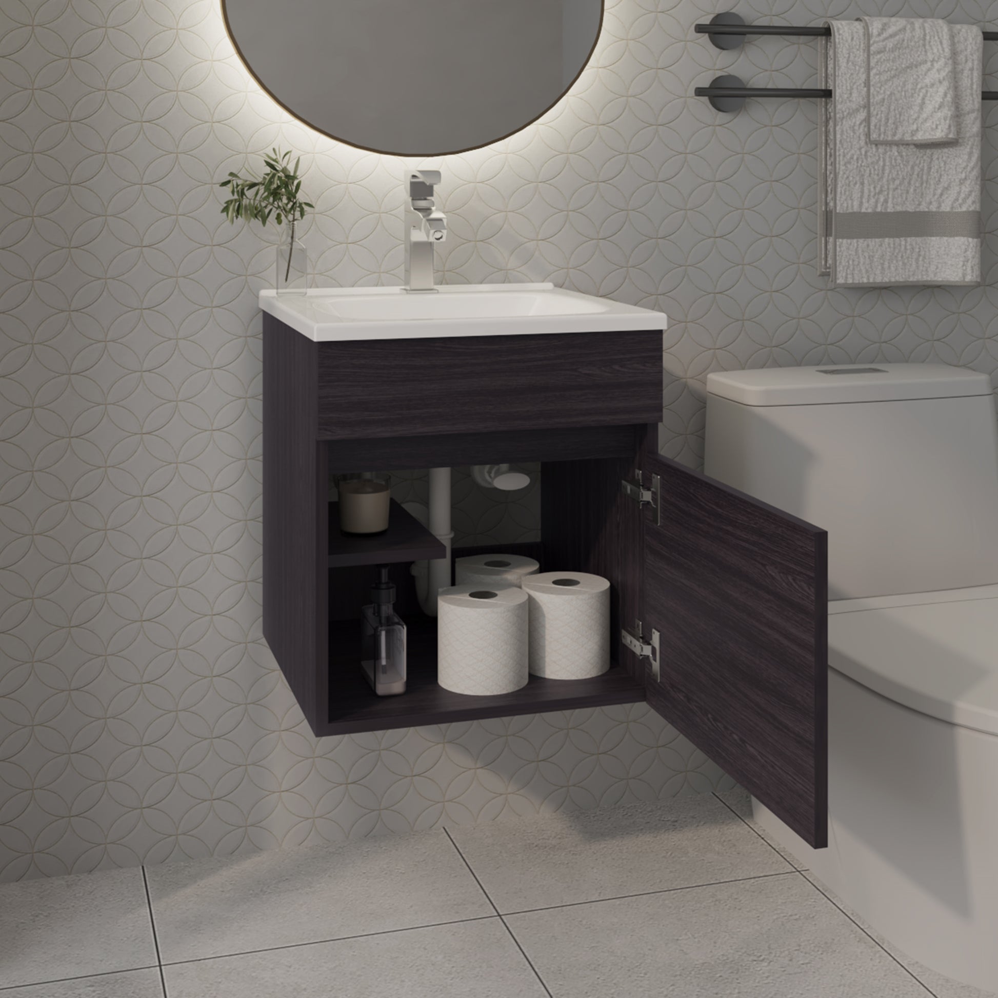 Mueble De Baño Primavera 45 48X44X44 Wengue Zf