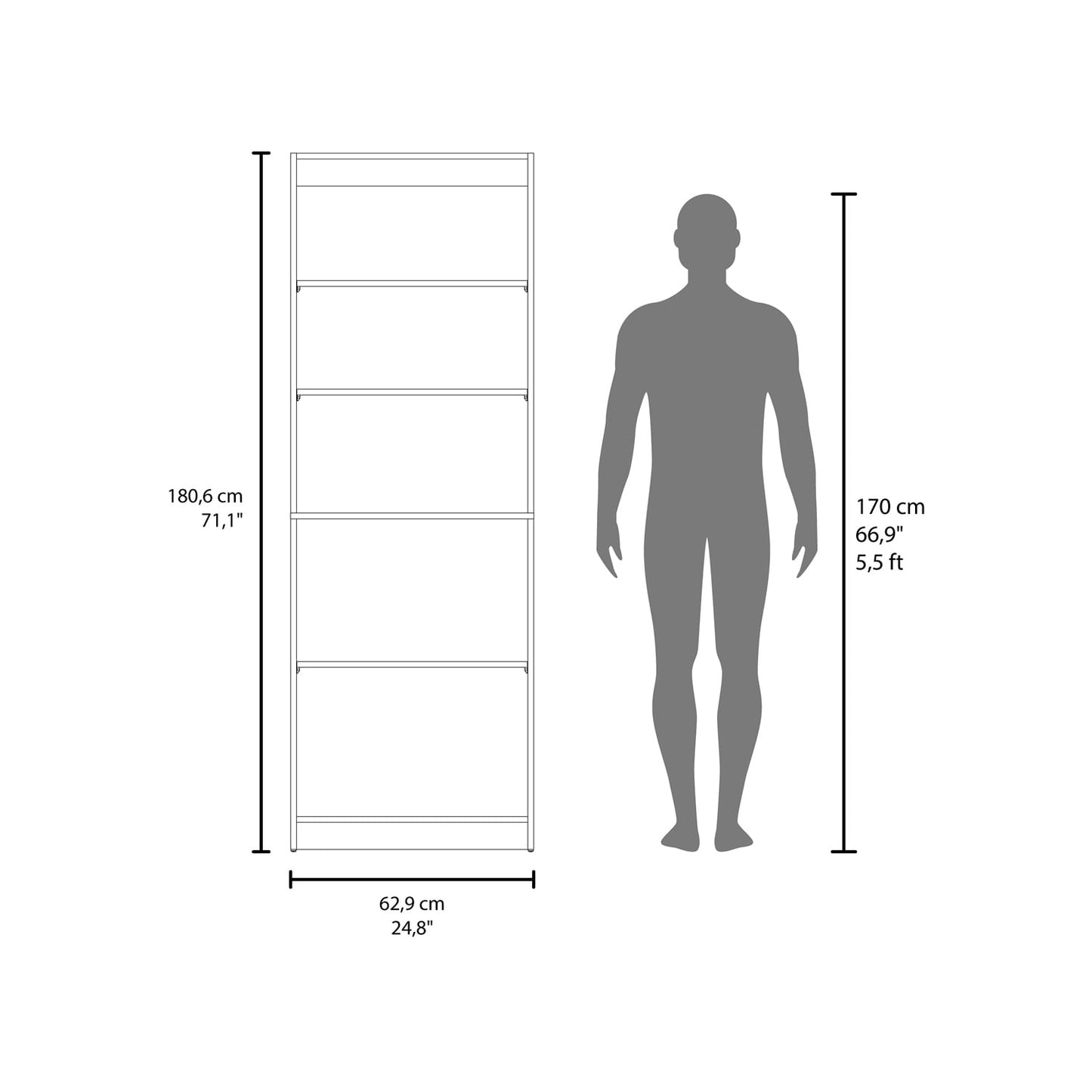 Estante Home 2 Puertas 180X62X29 Rta Milan Blanco