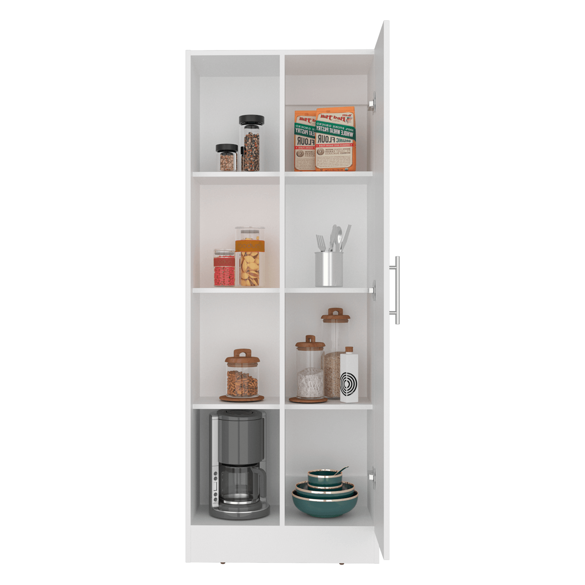 Alacena Multiusos Felch 160X60X30 Rta Blanco Zf