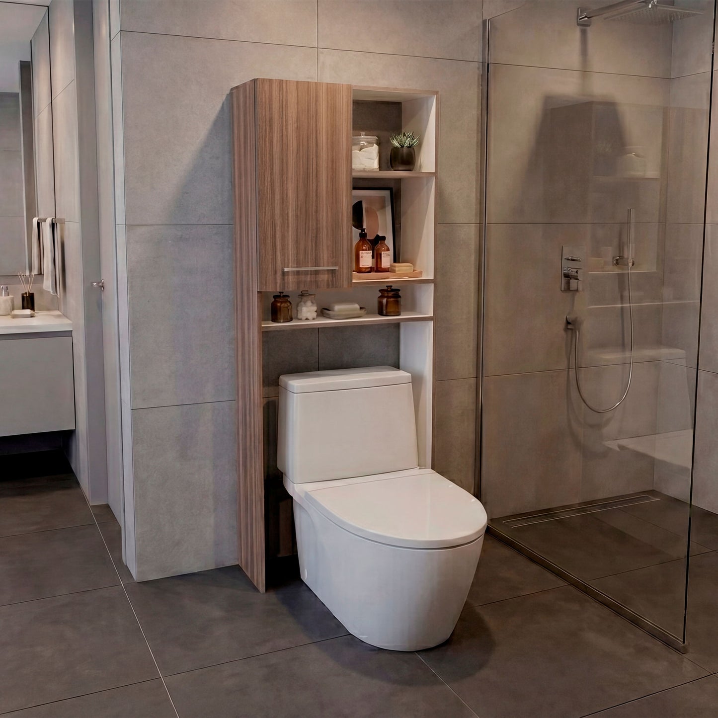 Optimizador De Baño Bath 160X63X26 Rta Avellana Zf
