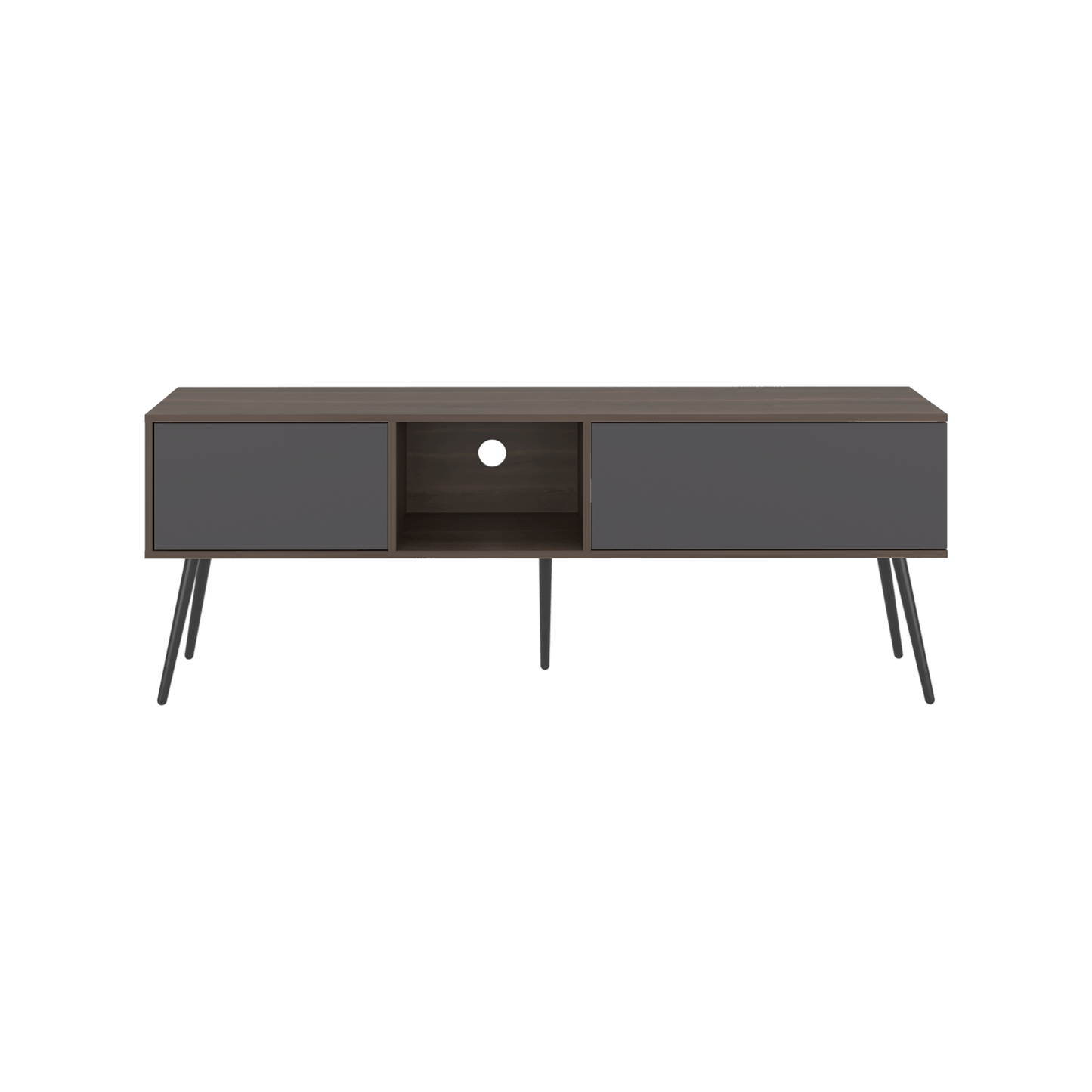 Mesa De Tv 70" Zurich 58X158X35 Rta Milan Plomo