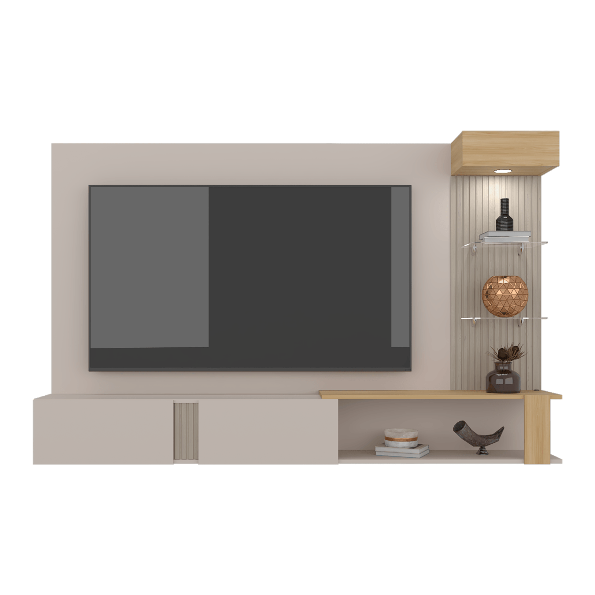 Panel De Tv Isolde 132X208X734 Rta Capri Fresno