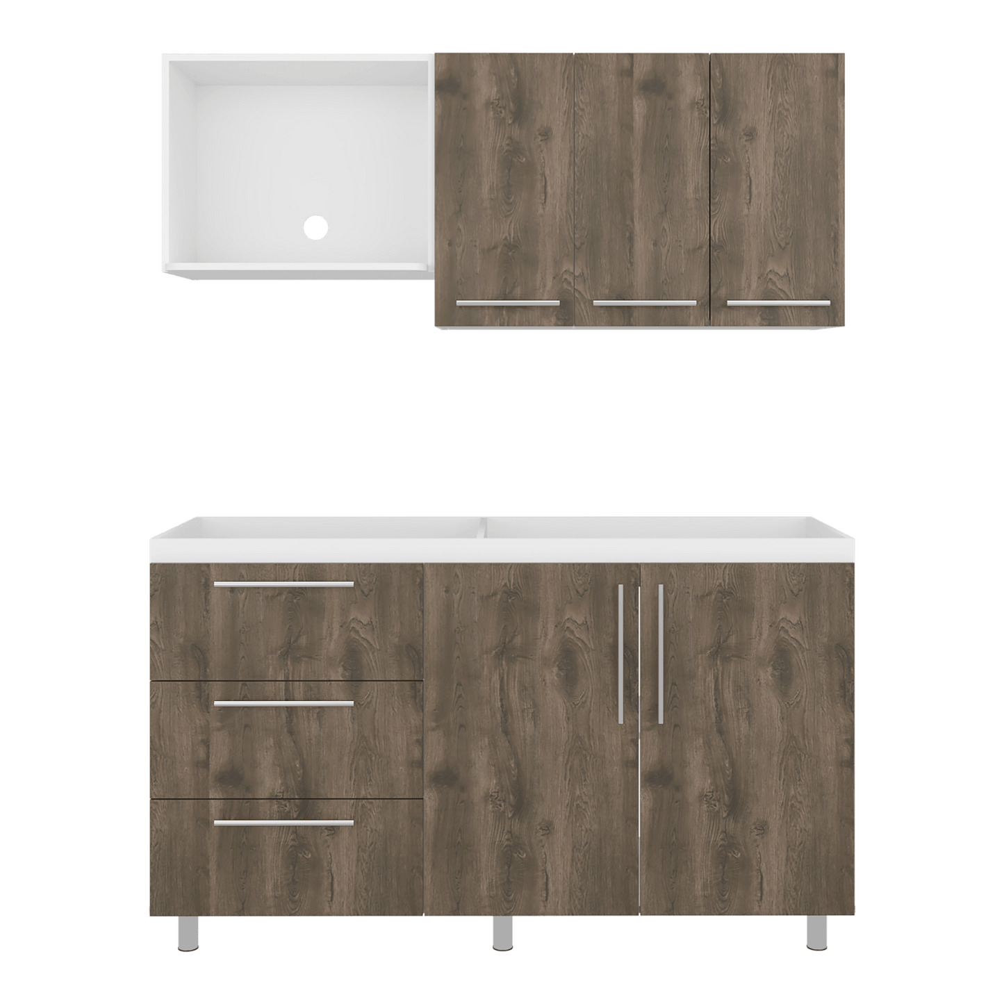 Cocina 150 Rubí 60X150X40 Rta Blanco Mqz Bellota