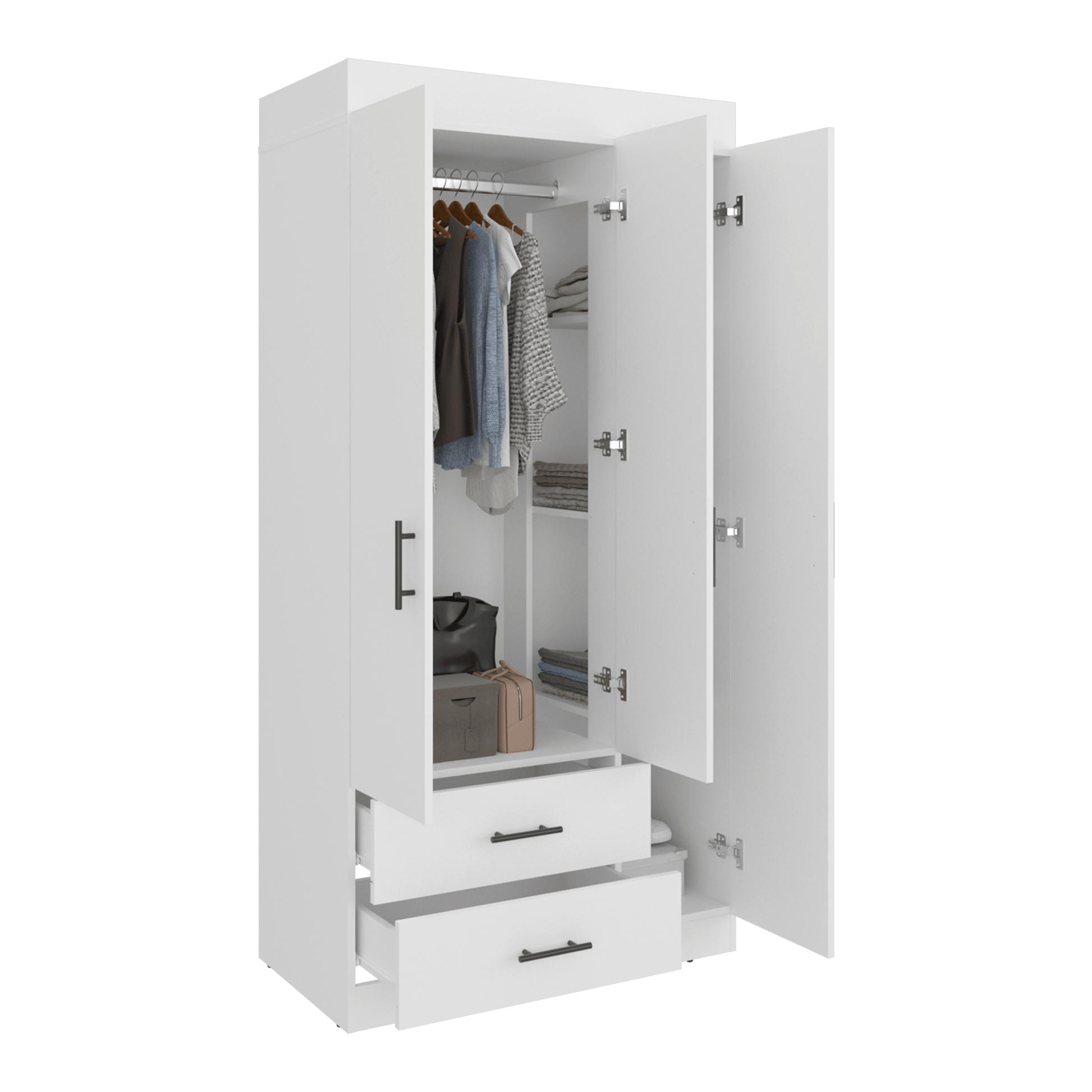 Closet Houston 180X90X46 Rta Blanco Mqz