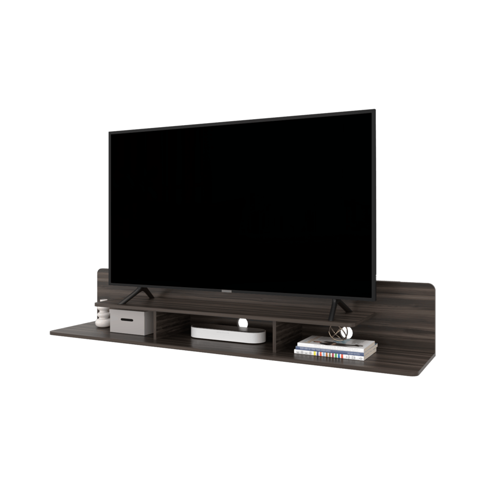 Repisa De Tv Marquis 55" 30X180X37 Rta Nogal Europeo Zf