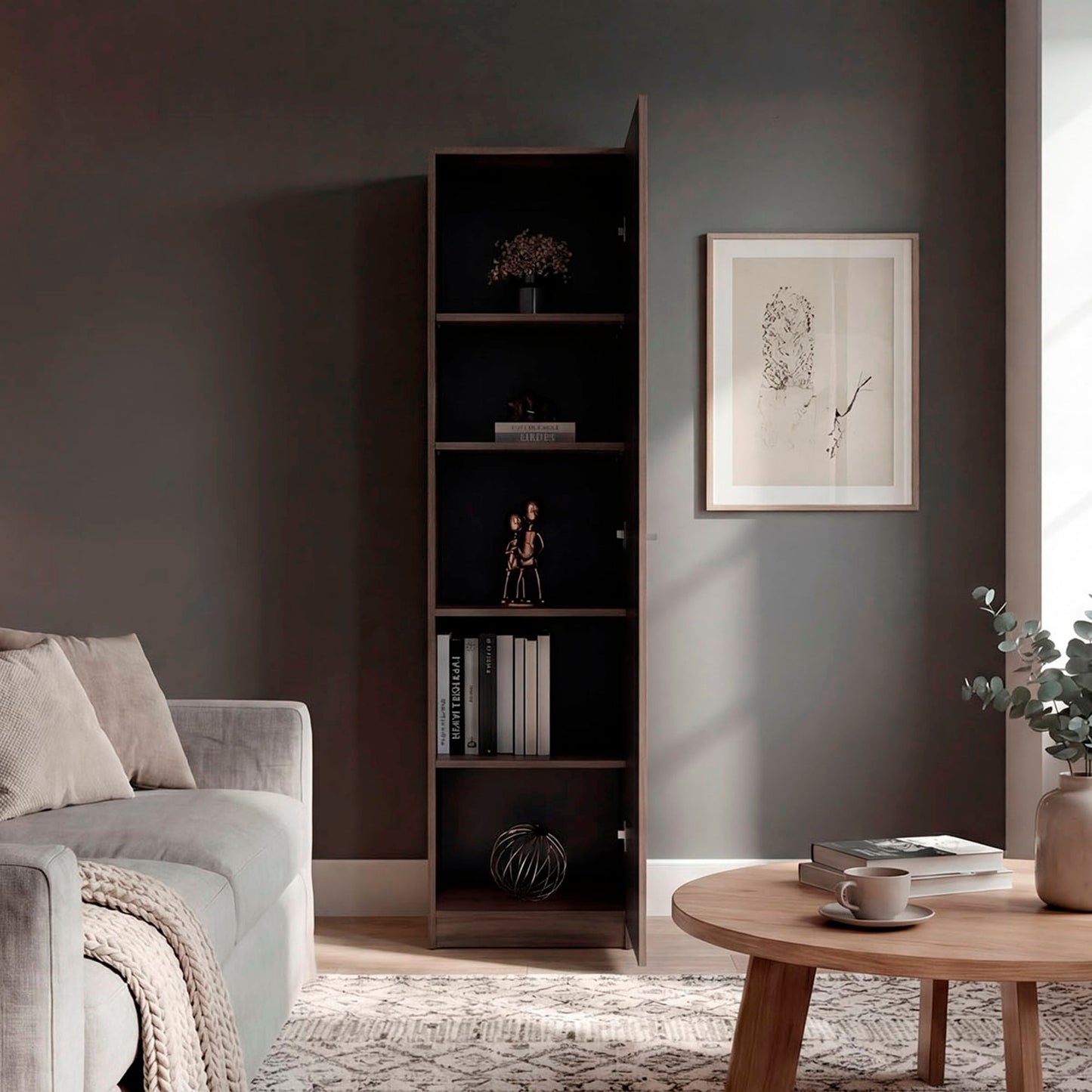 Estante Home E5 180X45X31 Rta Avellana