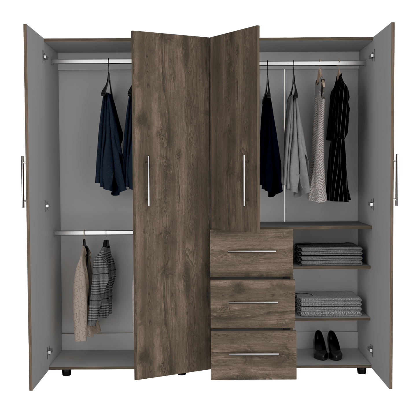 Closet Harlem Eco 184 X 181 X 50 Rta Bellota Blanco