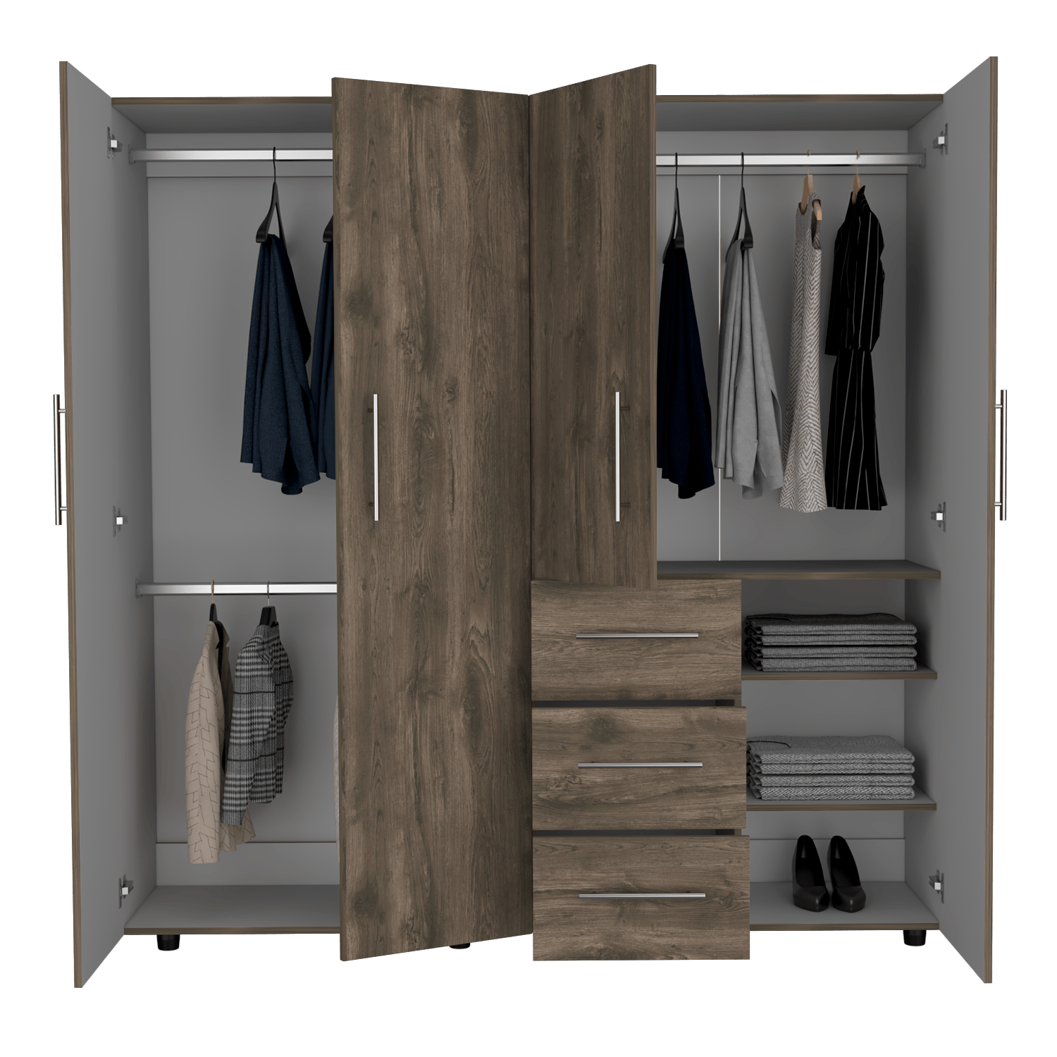 Closet Harlem Eco 184 X 181 X 50 Rta Bellota Blanco