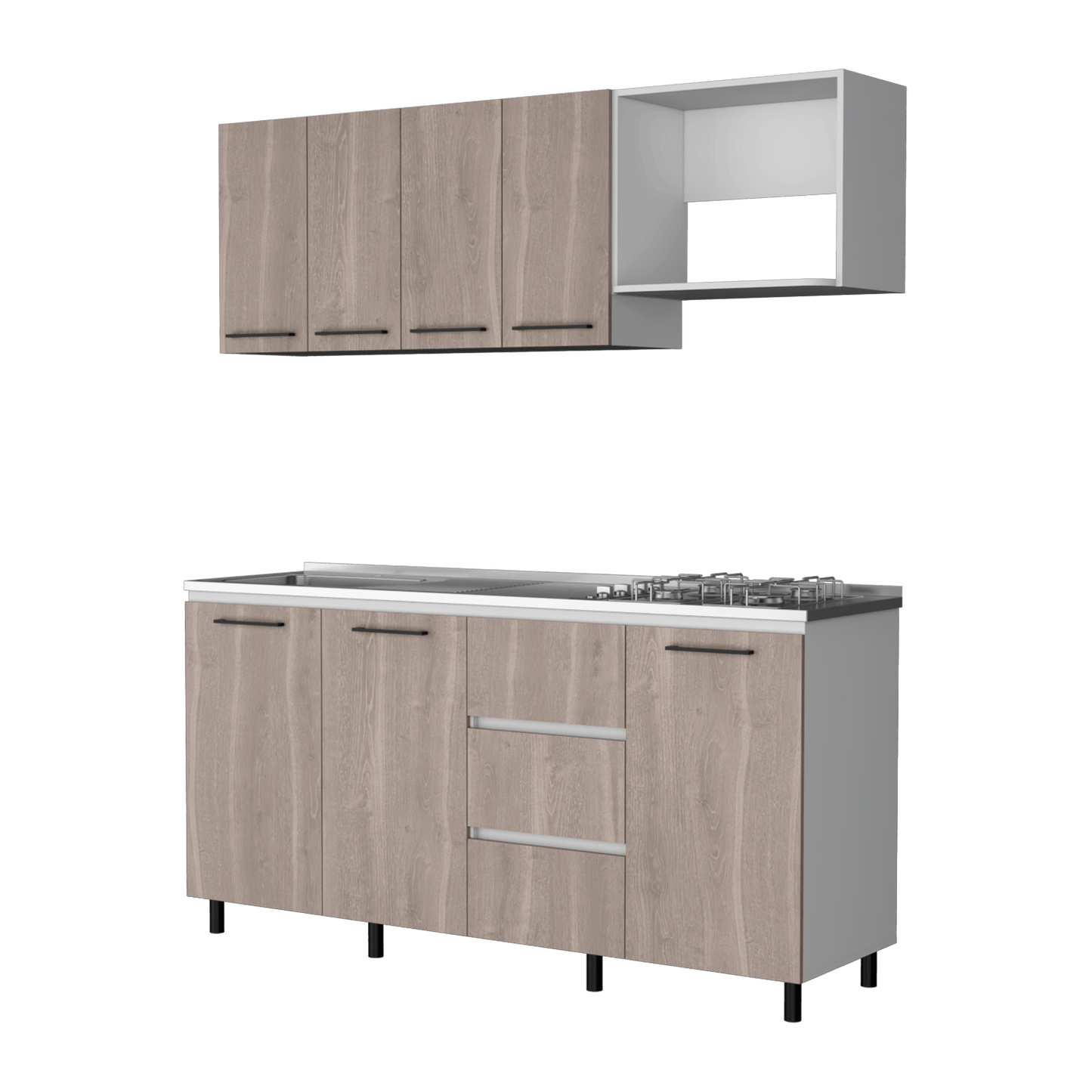 Cocina 180 Erie Rta Bardolino Blanco Meson Izq