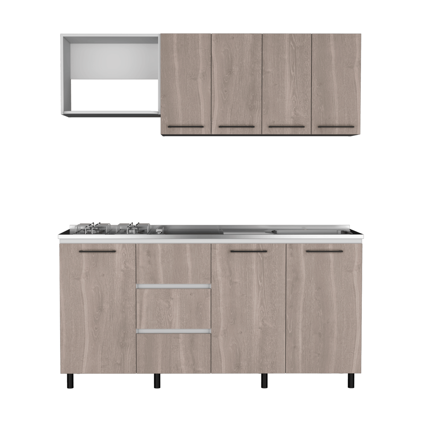 Cocina 180 Erie Rta Bardolino Blanco Meson Izq