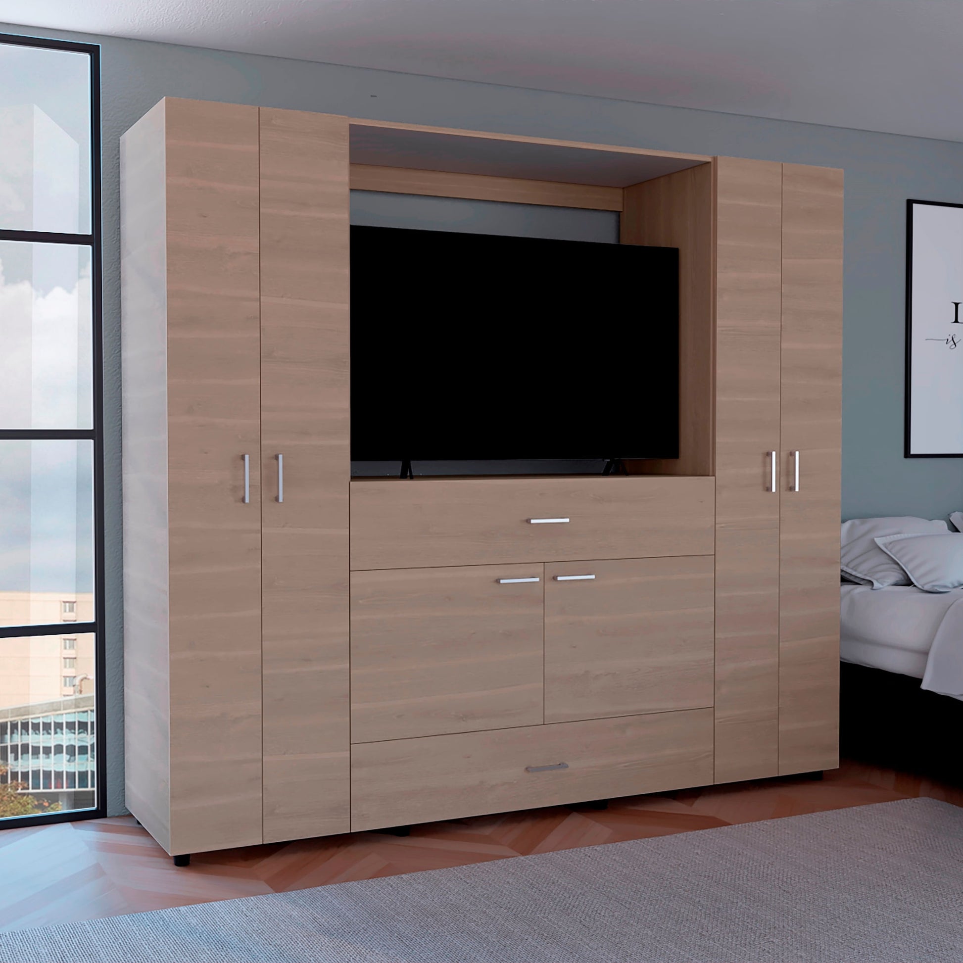Closet Manila Z New 180X198X50 Rta Bardolino Blanco