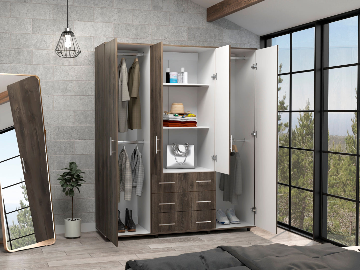Closet Fontan 180 X 150 X 50 Rta Bellota + Blanco