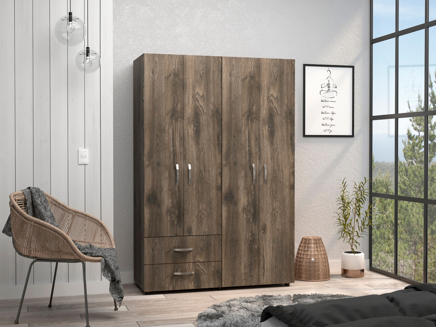 Closet Ankora Basic 180 X 120 X 47 Rta Bellota + Blanco