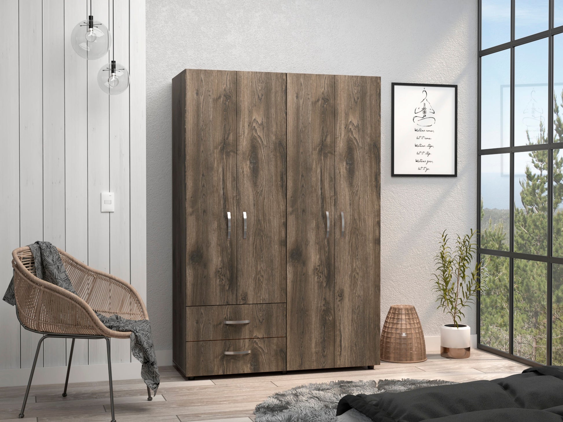 Closet Ankora Basic 180 X 120 X 47 Rta Bellota + Blanco