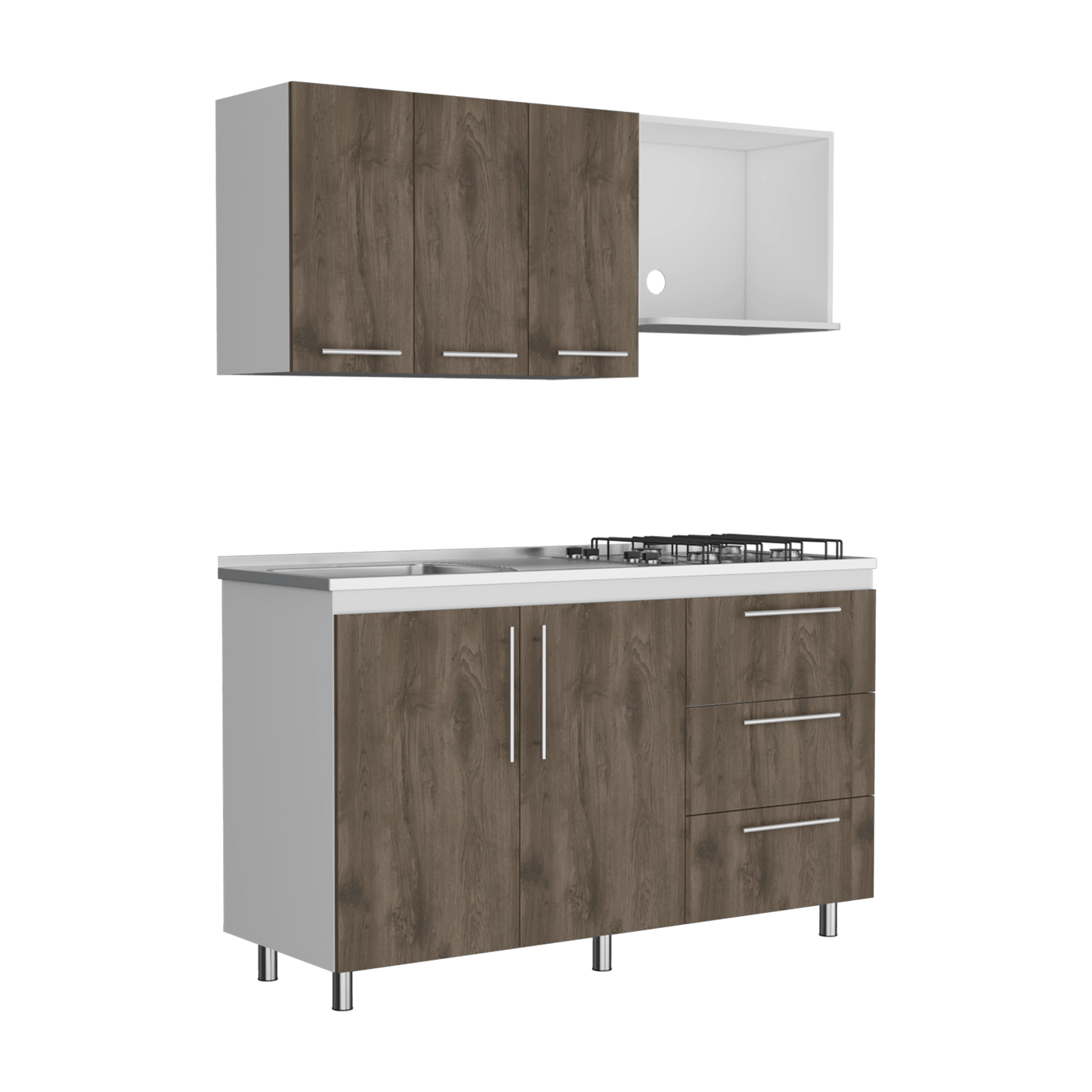 Cocina 150 Rubi Mzn Izq Rta Blanco Bellota