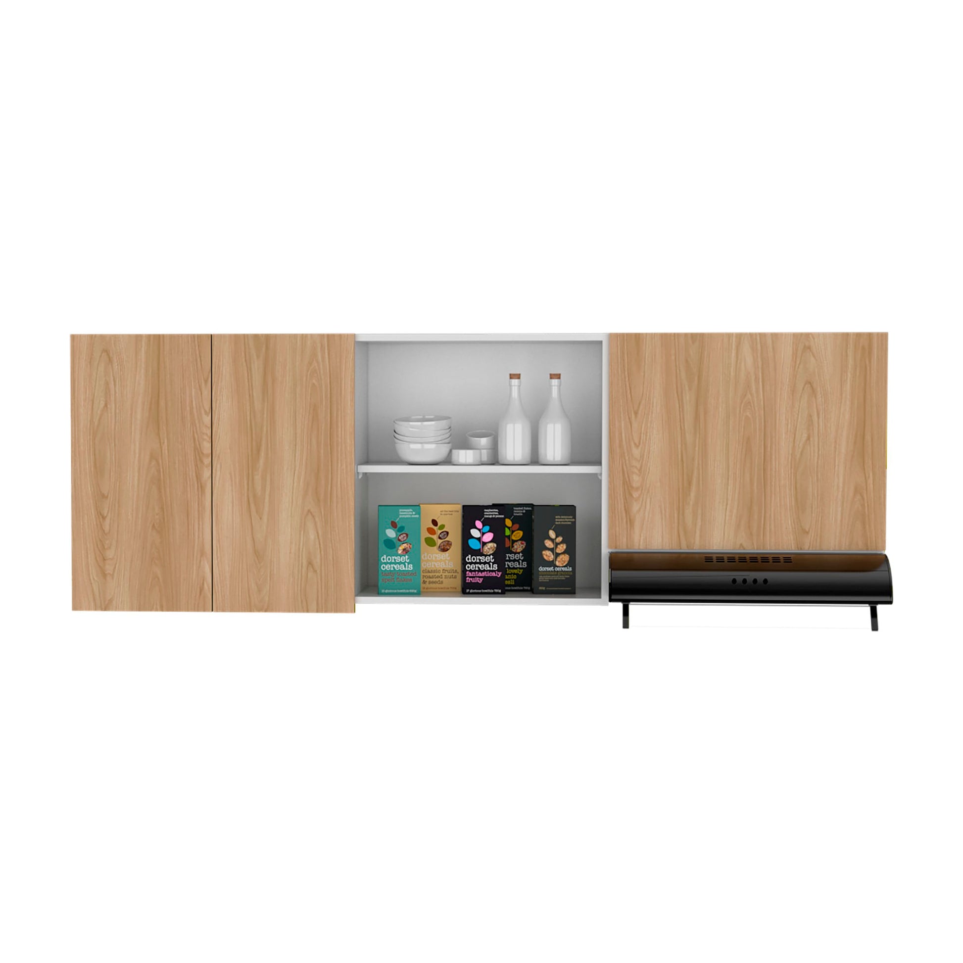 Mueble Superior Cocina 180 Boreal 62X180X33 Rta Blanco Fresno