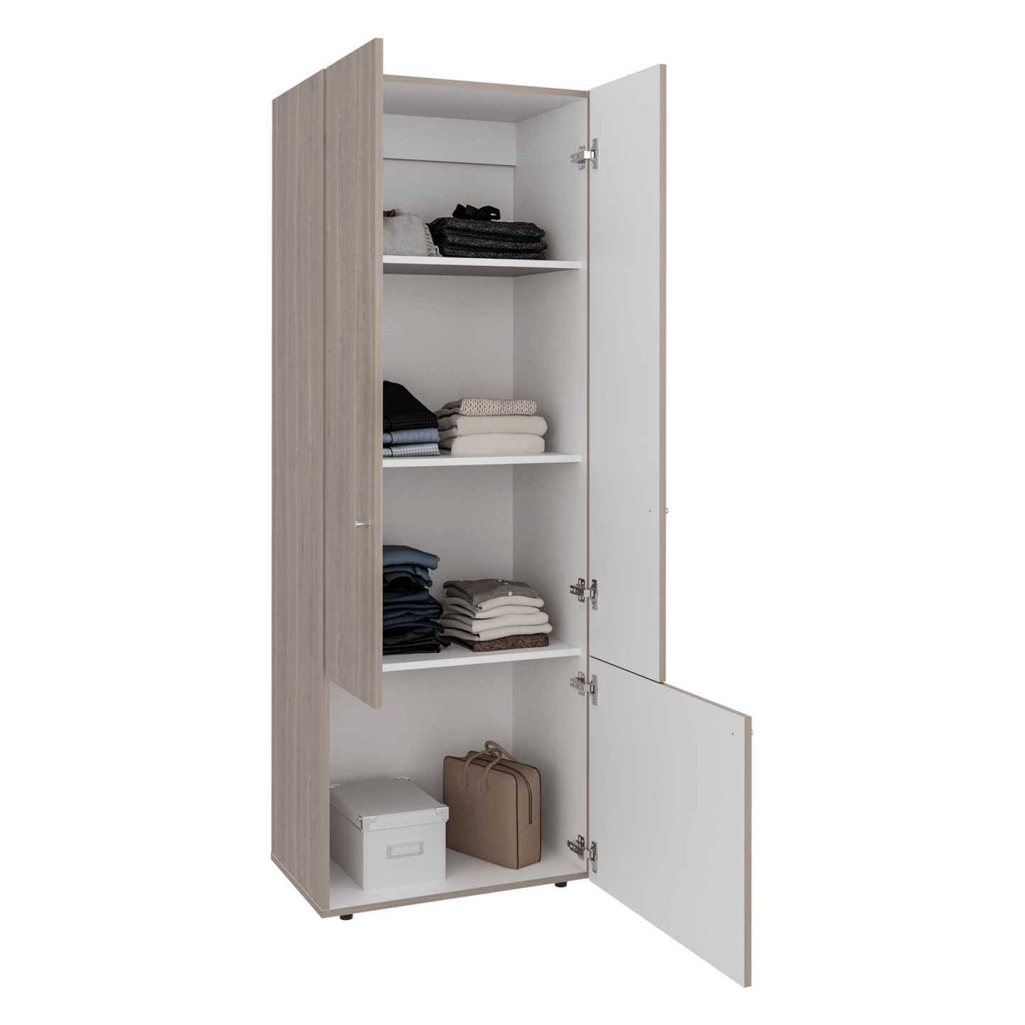 Closet 3 Puertas Tuhogar 170X60X40 Bardolino Blanco