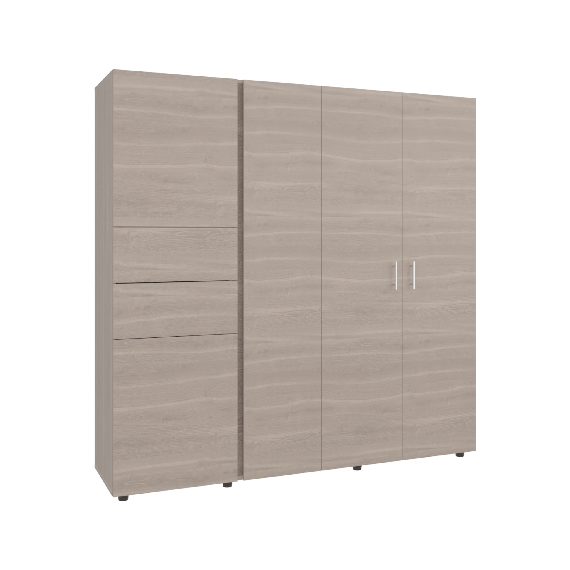 Closet Antalya 200X200X52 Rta Bardolino Blanco