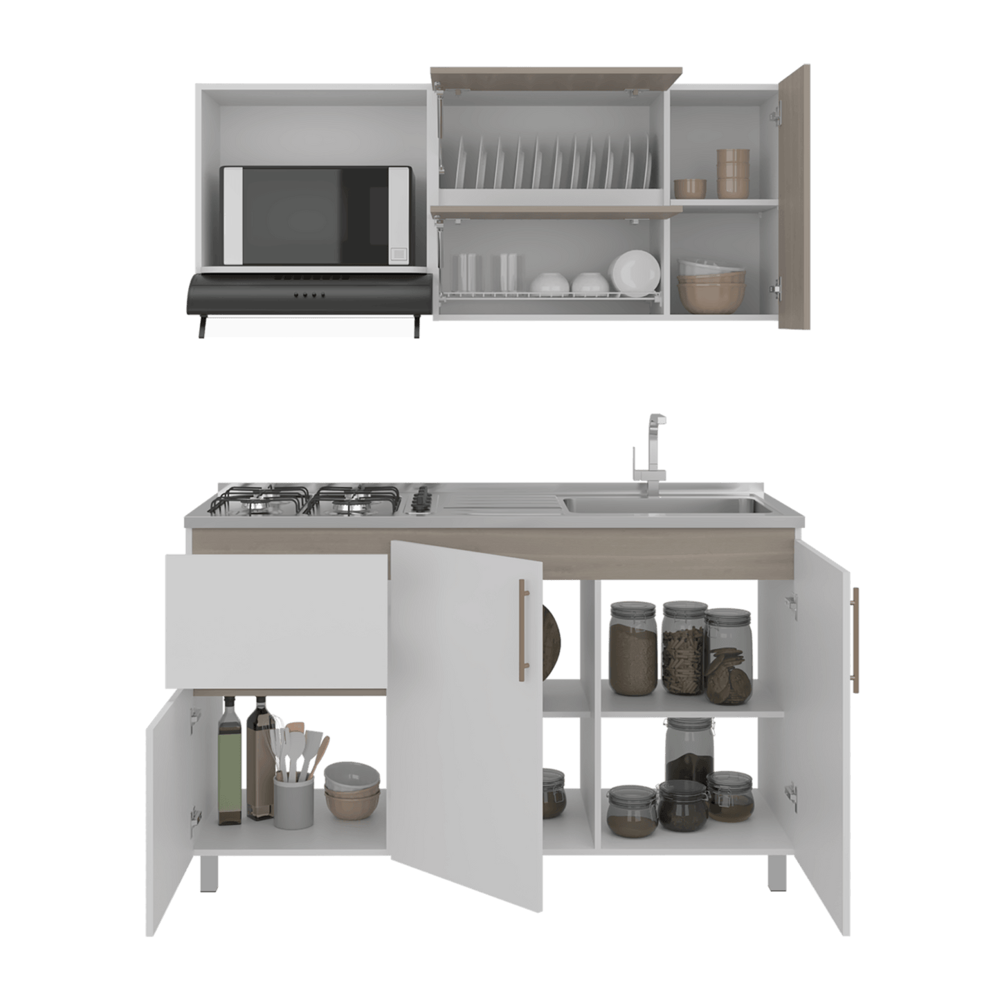 Cocina 150 Florence Meson Der Blanco Rta Bardolino/Blanco Zf