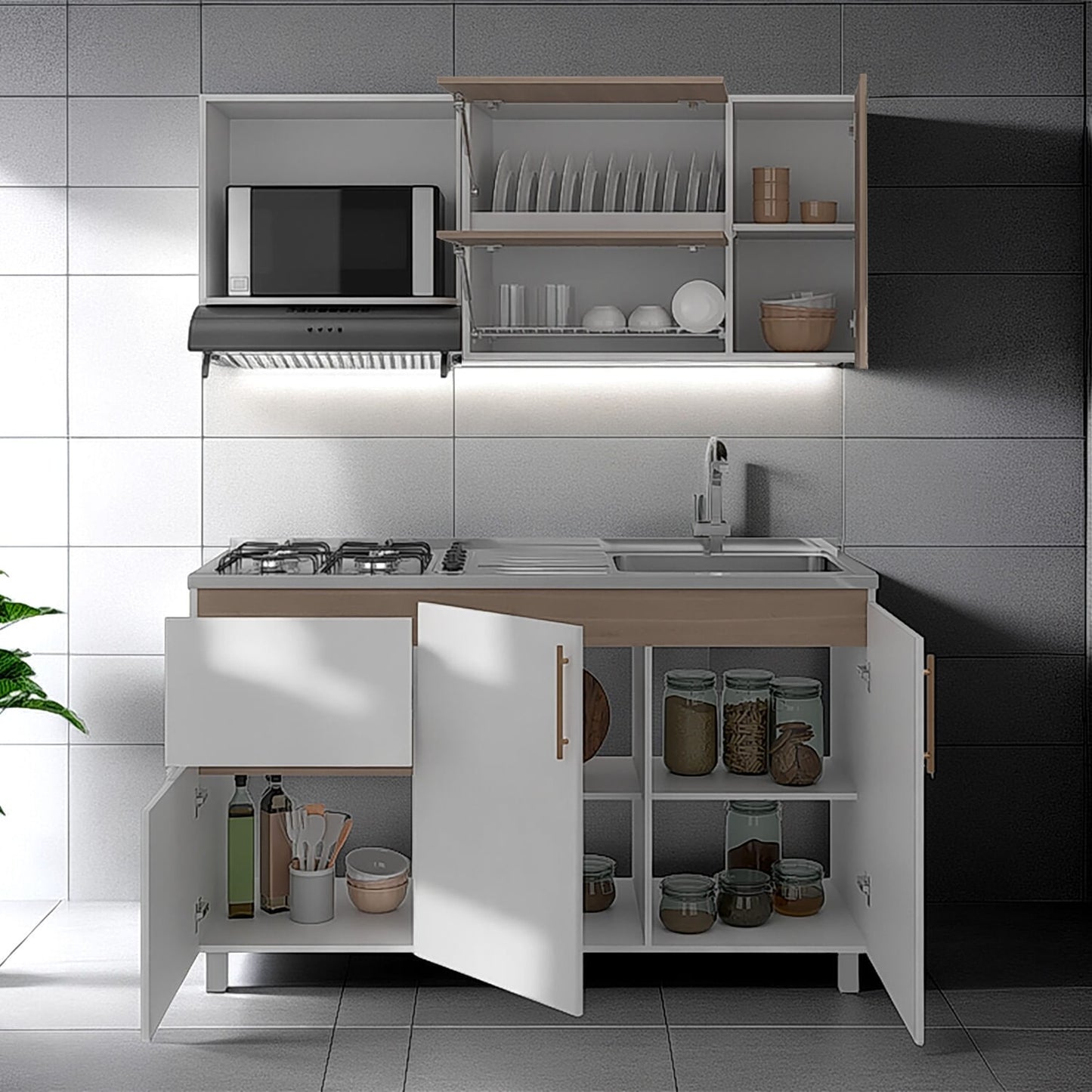Cocina 150 Florence Meson Der Blanco Rta Bardolino/Blanco Zf