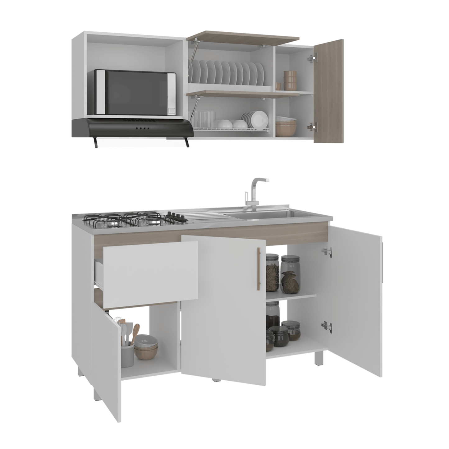 Cocina 150 Florence Meson Der Blanco Rta Bardolino/Blanco Zf