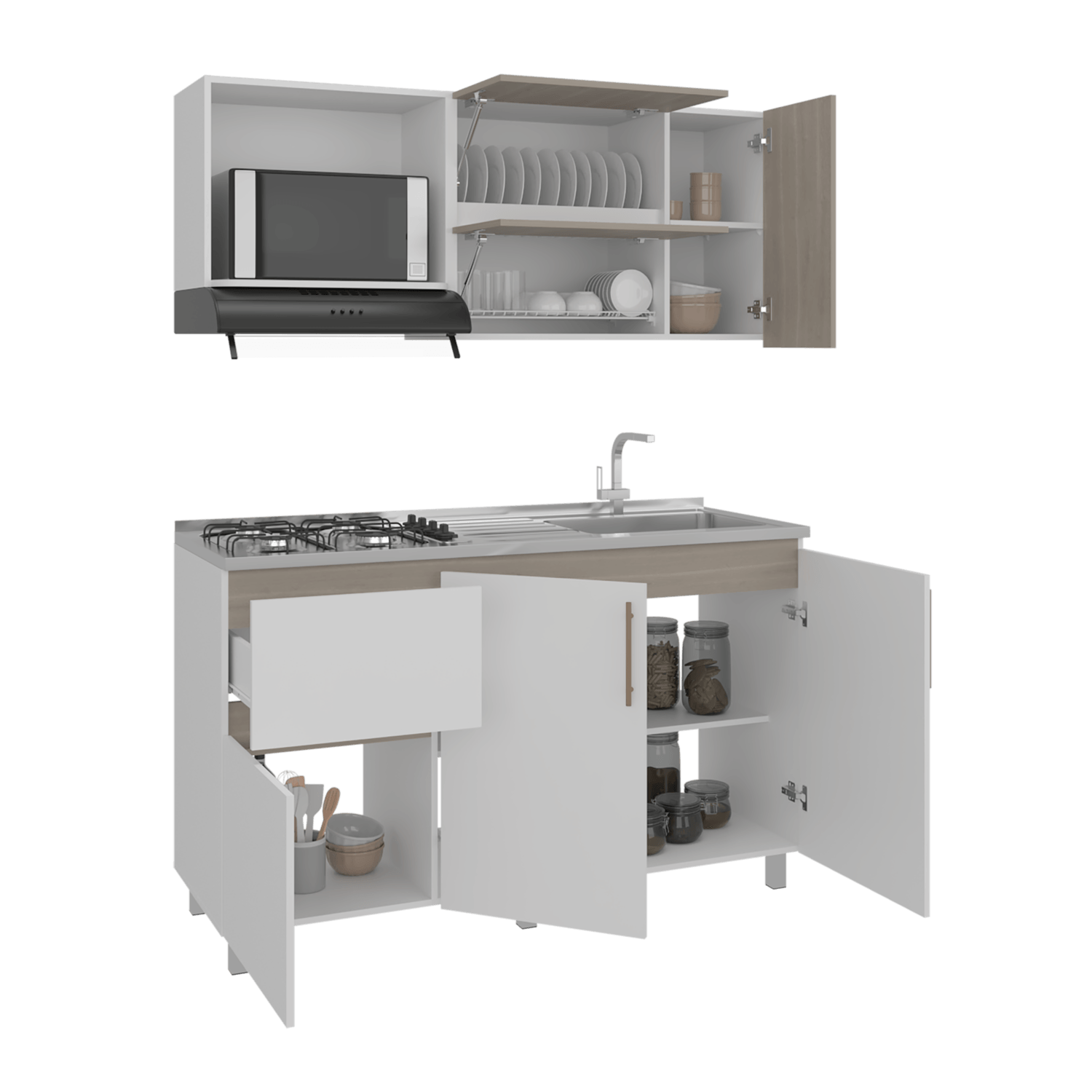Cocina 150 Florence Meson Der Blanco Rta Bardolino/Blanco Zf