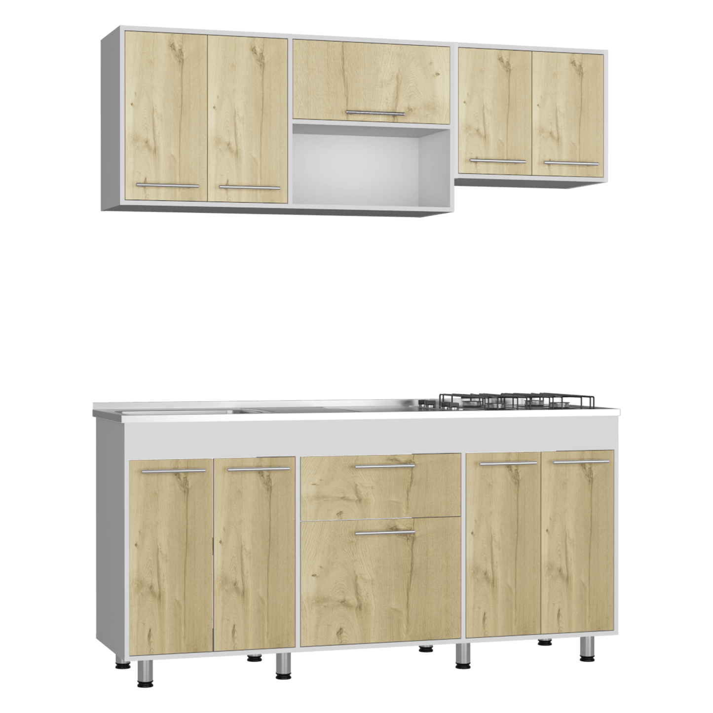 Cocina 180 Union Meson Izq Duna Blanco Rta