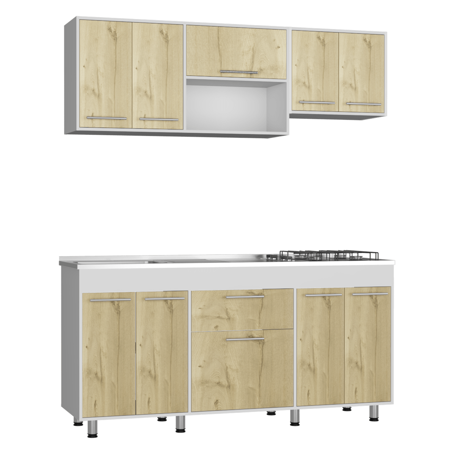 Cocina 180 Union Meson Izq Duna Blanco Rta