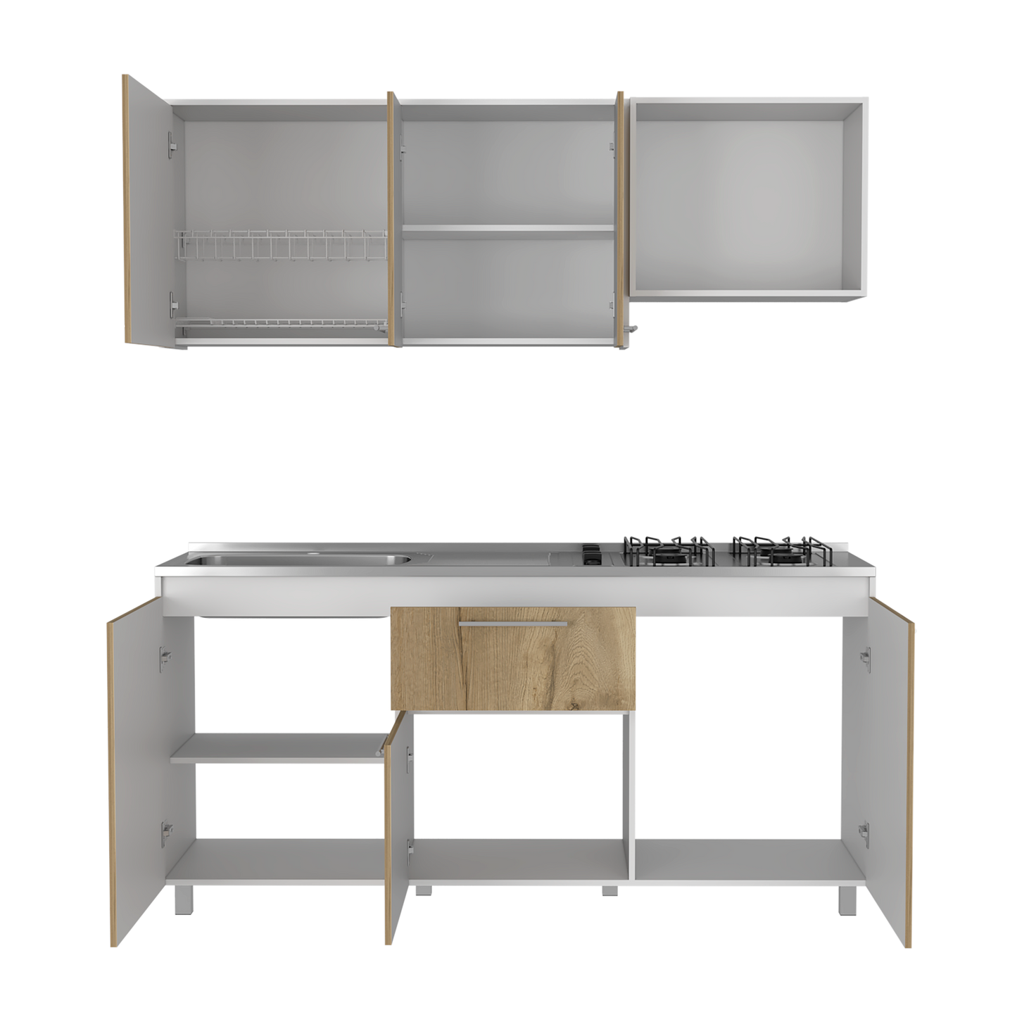 Cocina 1.80 Atalanta Izquierda Blanco Duna