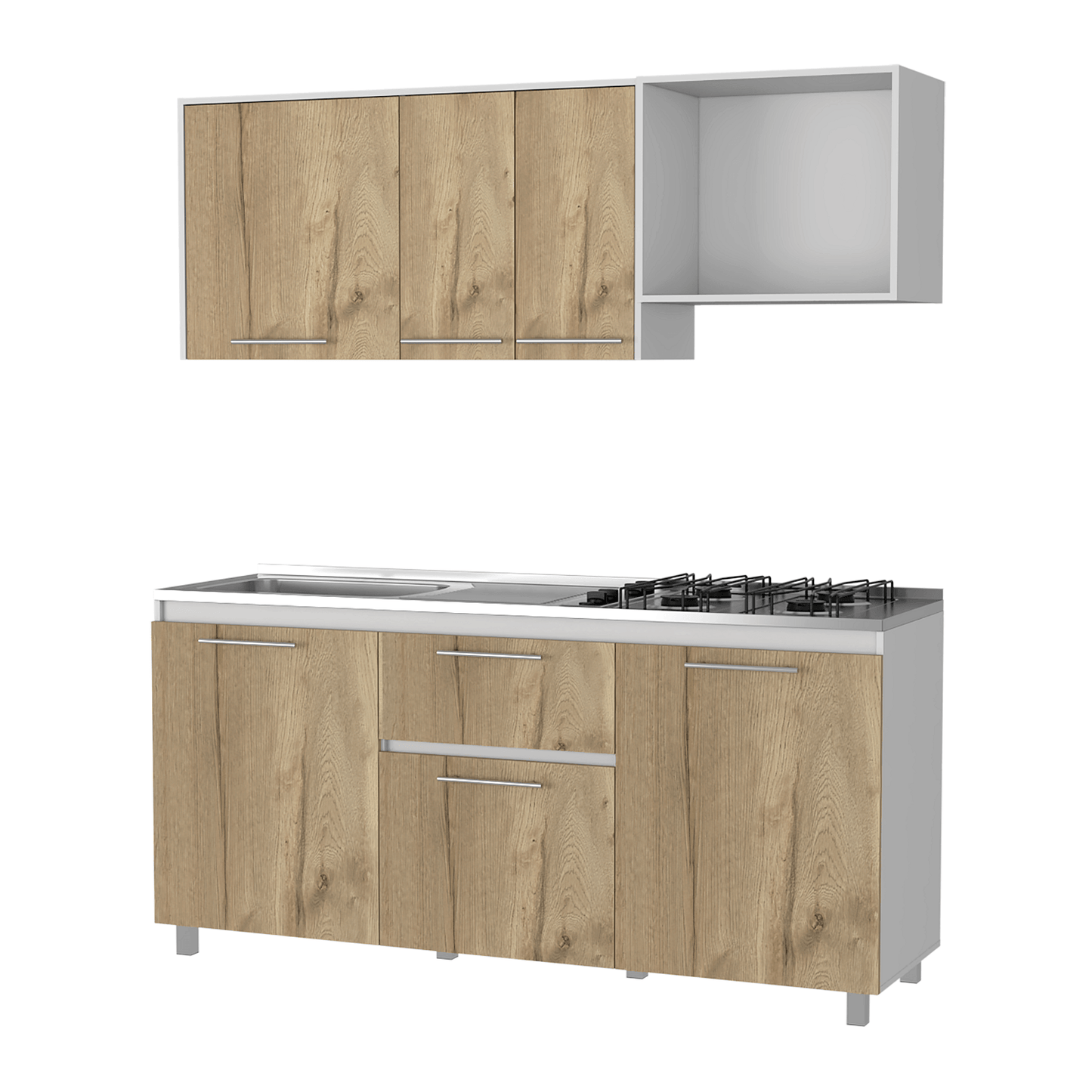 Cocina 1.80 Atalanta Izquierda Blanco Duna