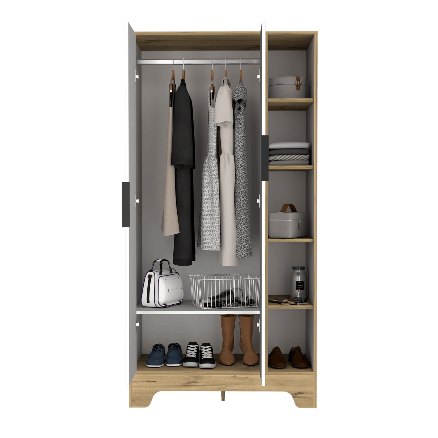 Closet Logan 180 X 90 X 50 Rta Duna + Blanco