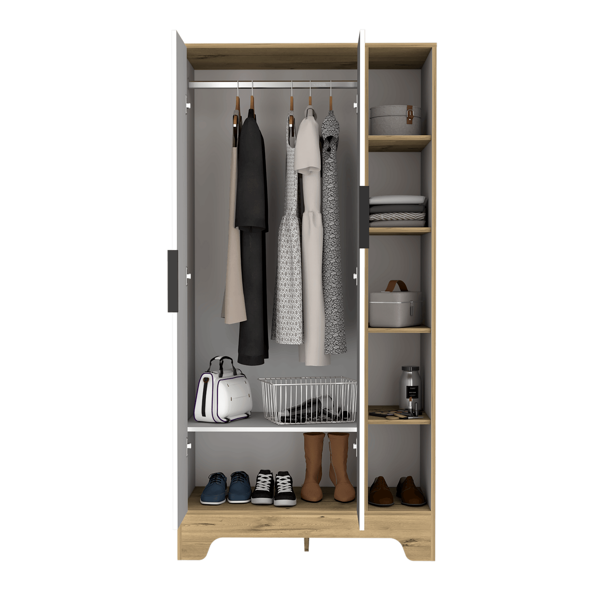 Closet Logan 180 X 90 X 50 Rta Duna + Blanco