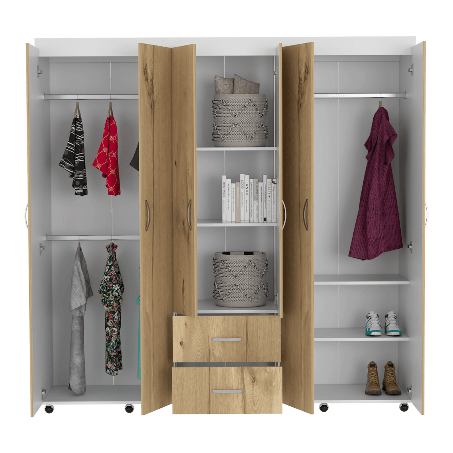 Closet Bariloche 200 X 200 X 50 Rta Blanco Duna