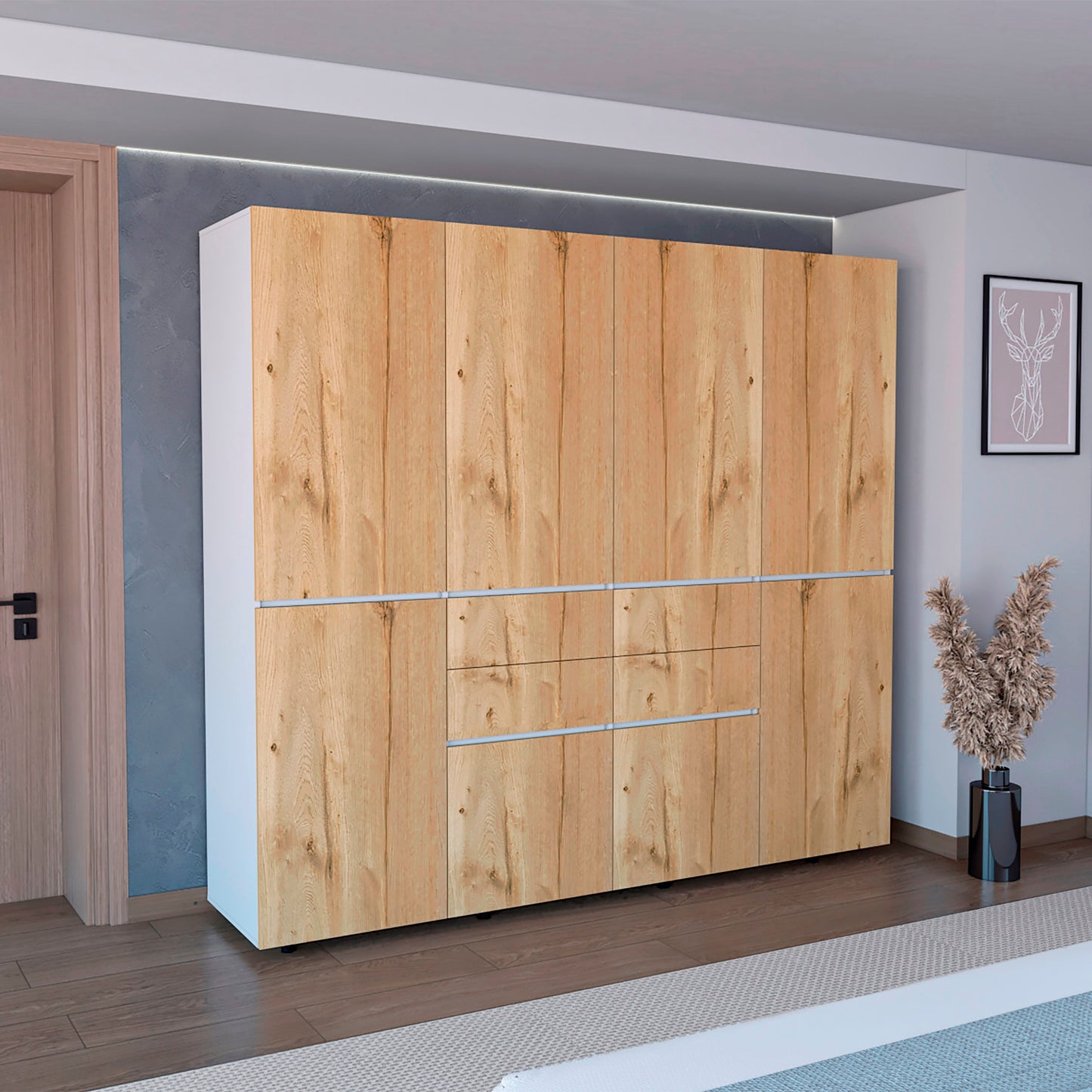 Closet Siruela 200 X 220 X 50 Rta Duna Blanco