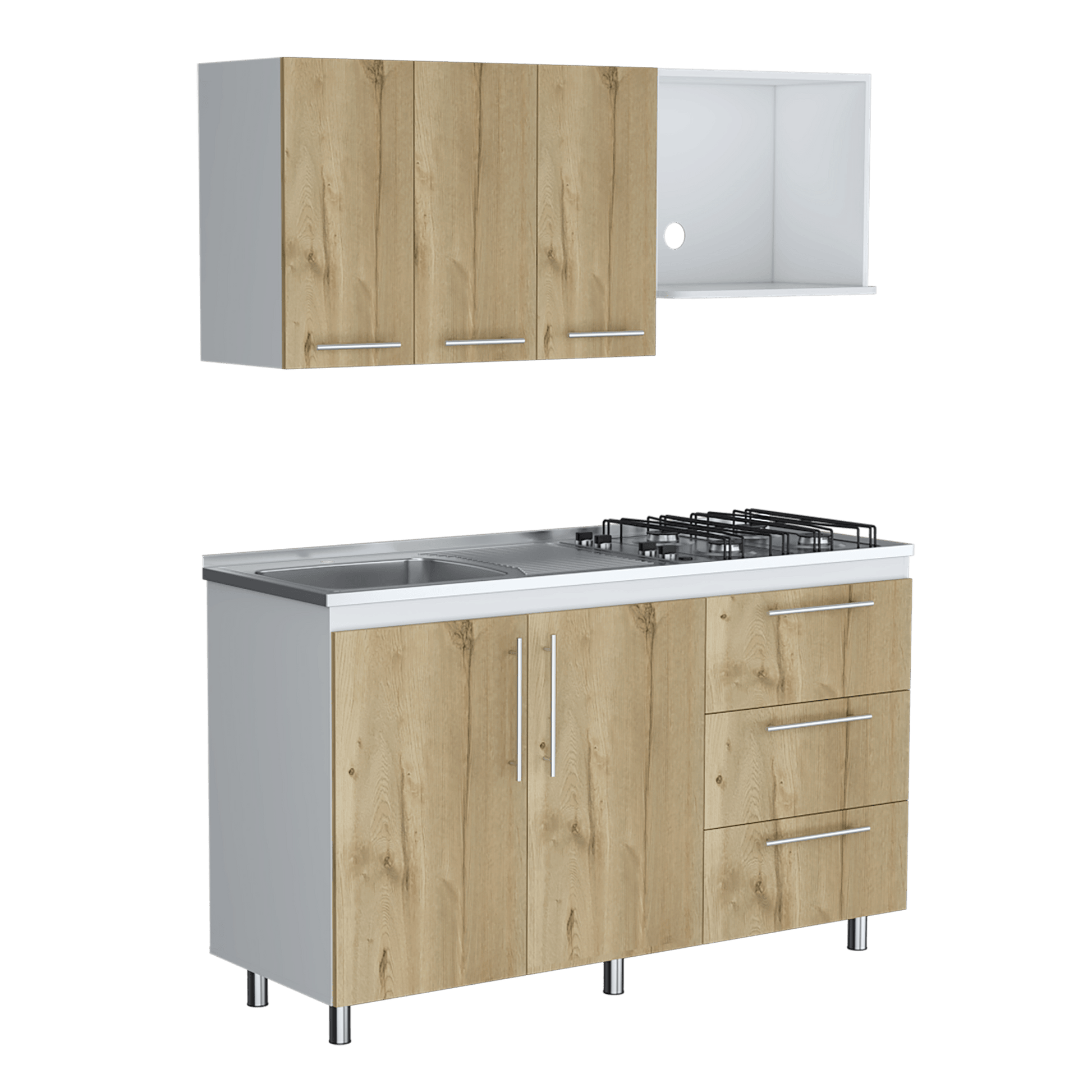 Cocina 150 Rubi Mzn Izq Rta Blanco Duna