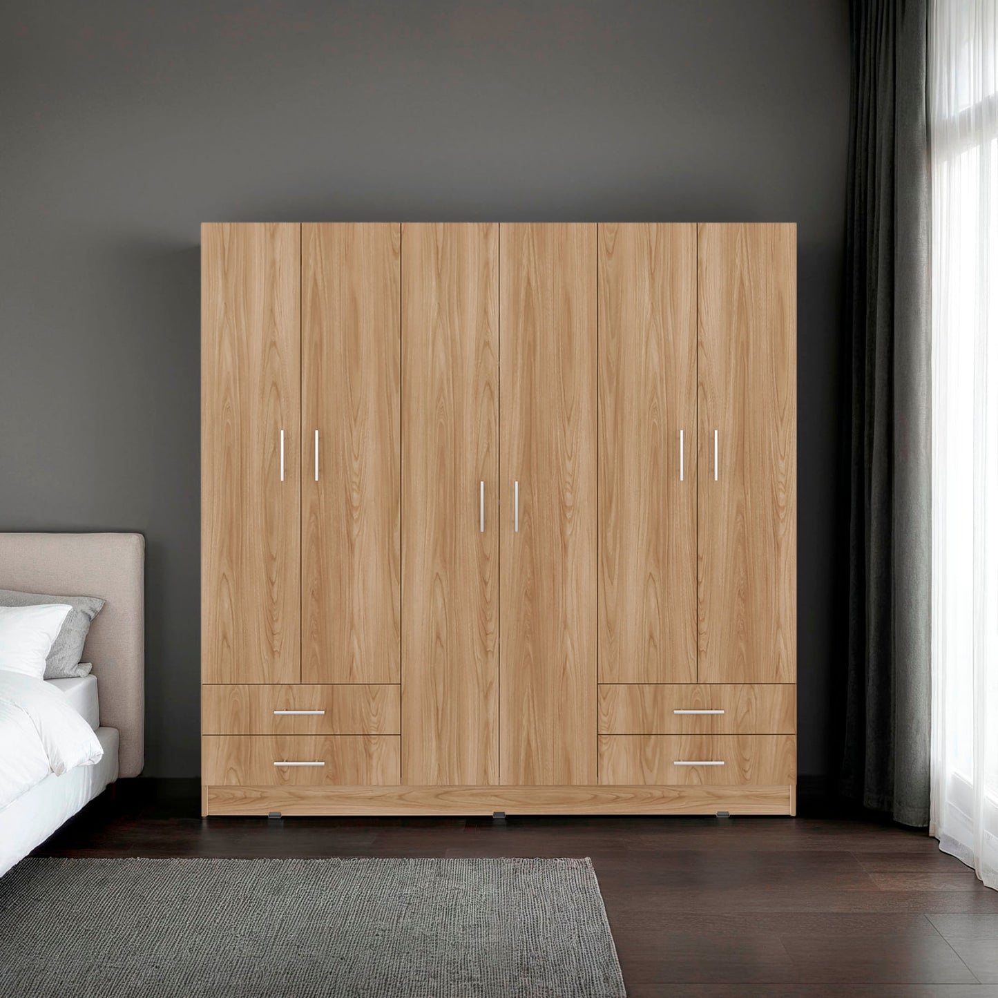 Closet Petunia 180X180X46 Rta Fresno Eu Blanco
