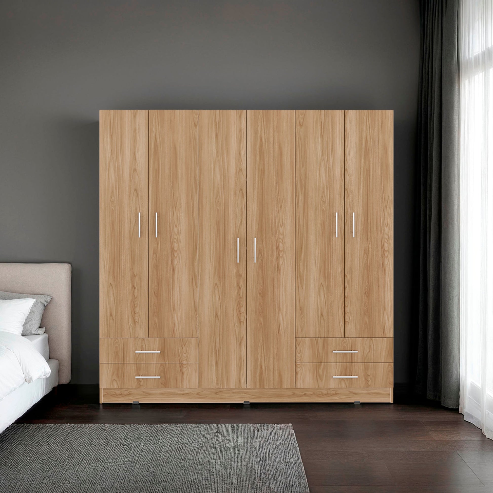 Closet Petunia 180X180X46 Rta Fresno Eu Blanco