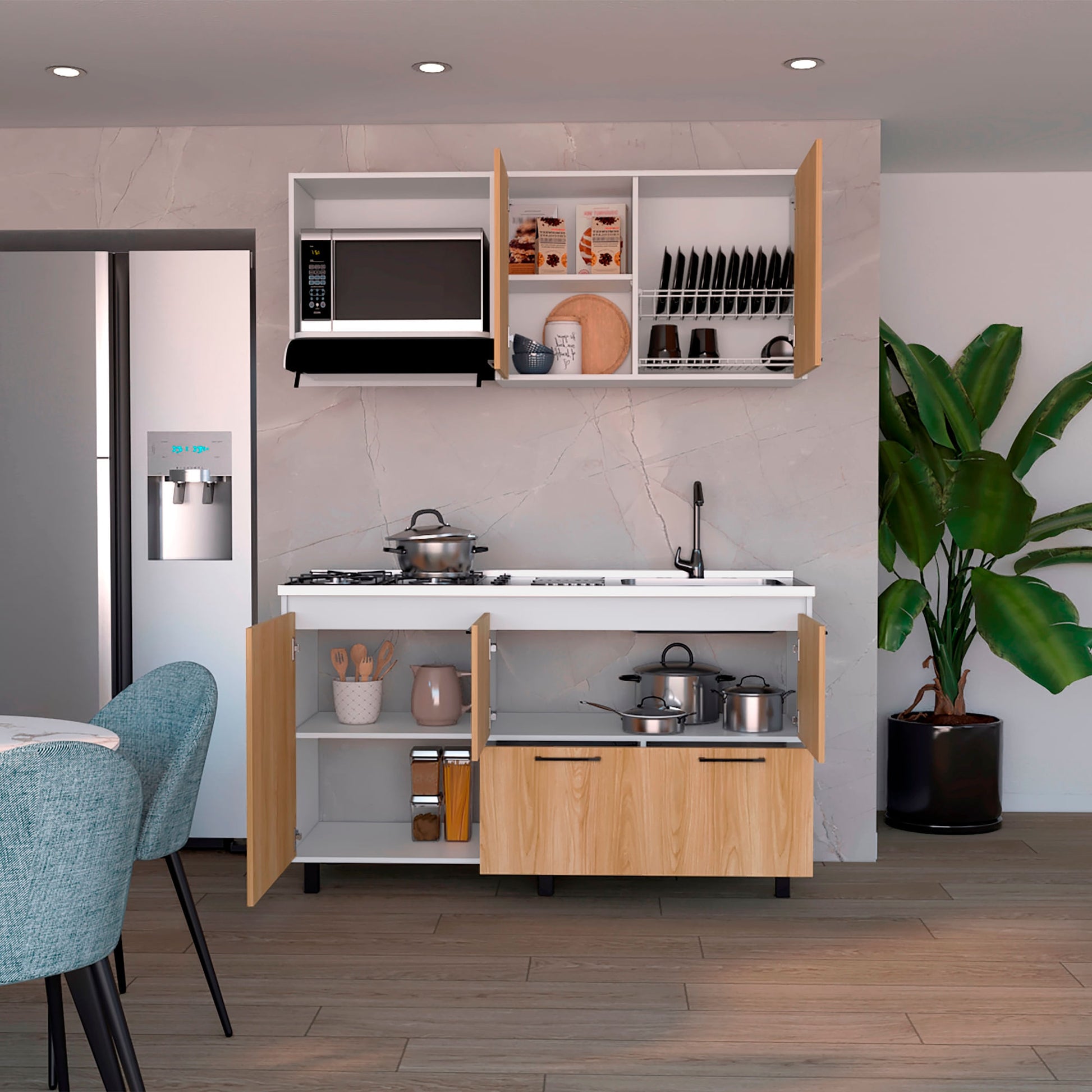 Cocina 150 Pacific Rta Fresno Europeo Blanco Meson Der