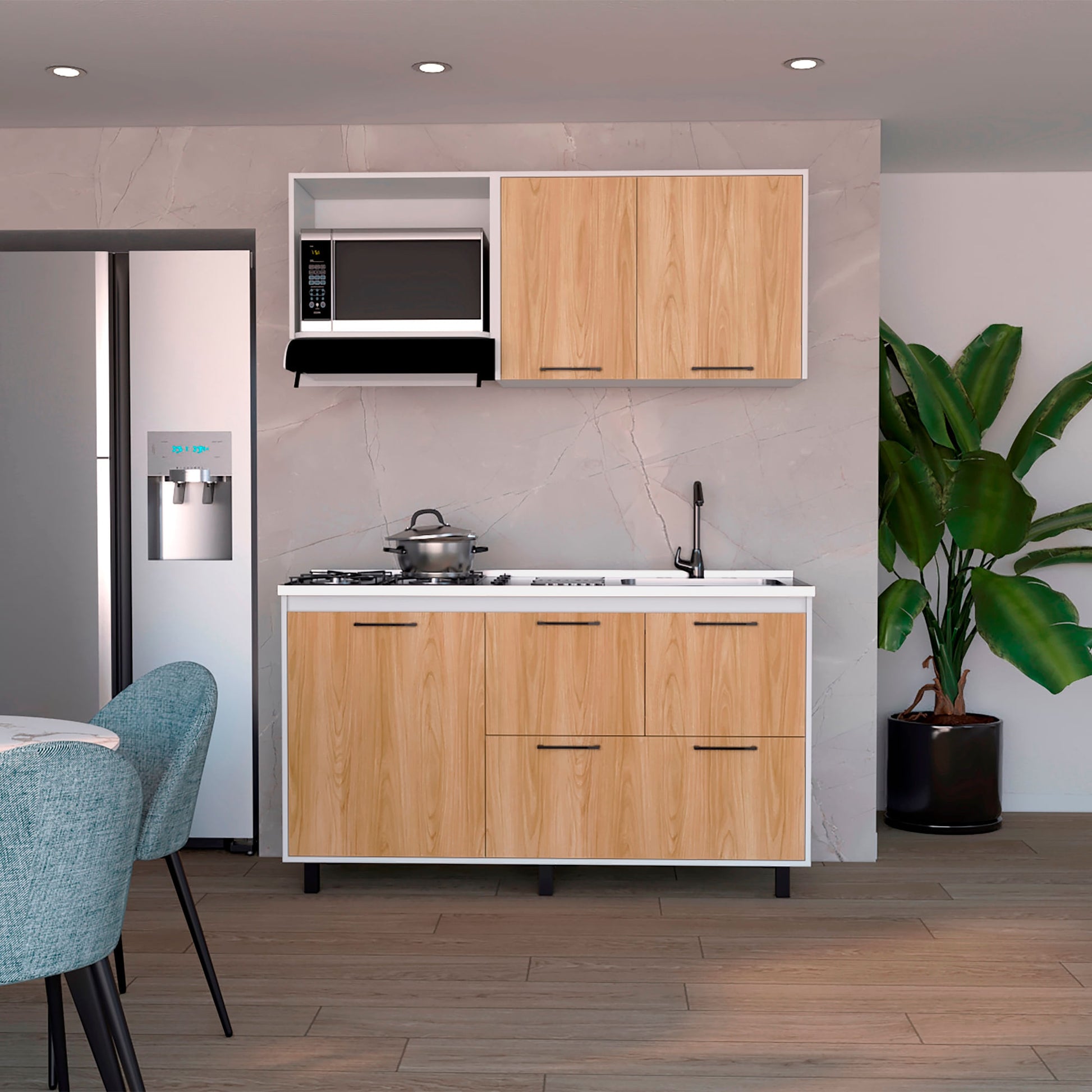 Cocina 150 Pacific Rta Fresno Europeo Blanco Meson Der