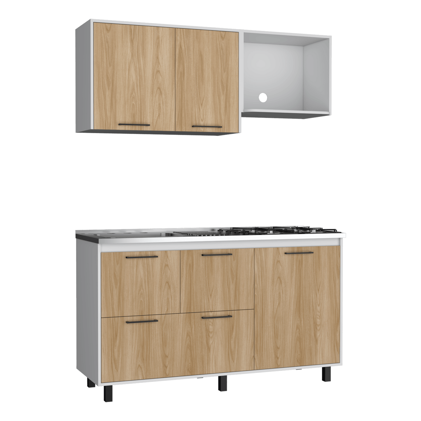 Cocina 150 Pacific Rta Fresno Europeo Blanco Meson Izq