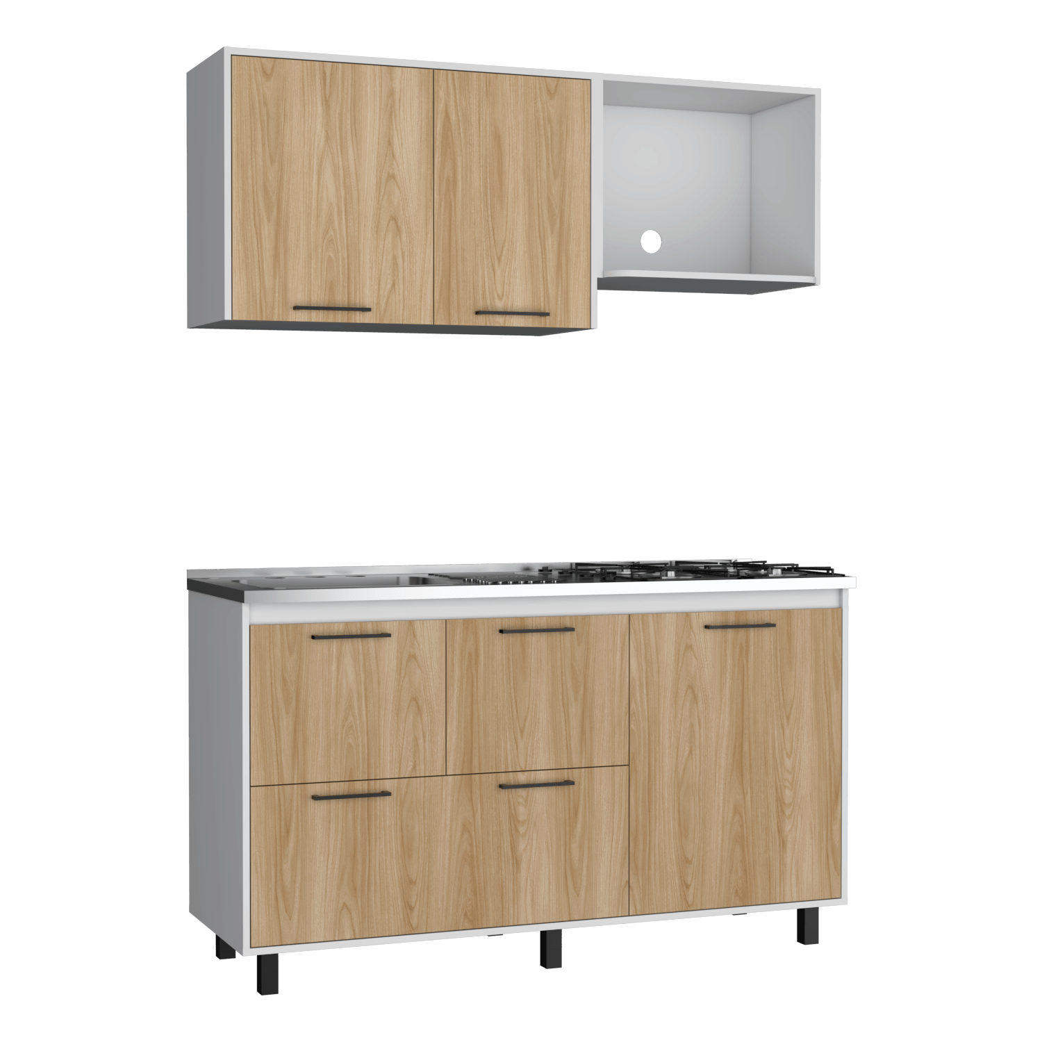 Cocina 150 Pacific Rta Fresno Europeo Blanco Meson Izq