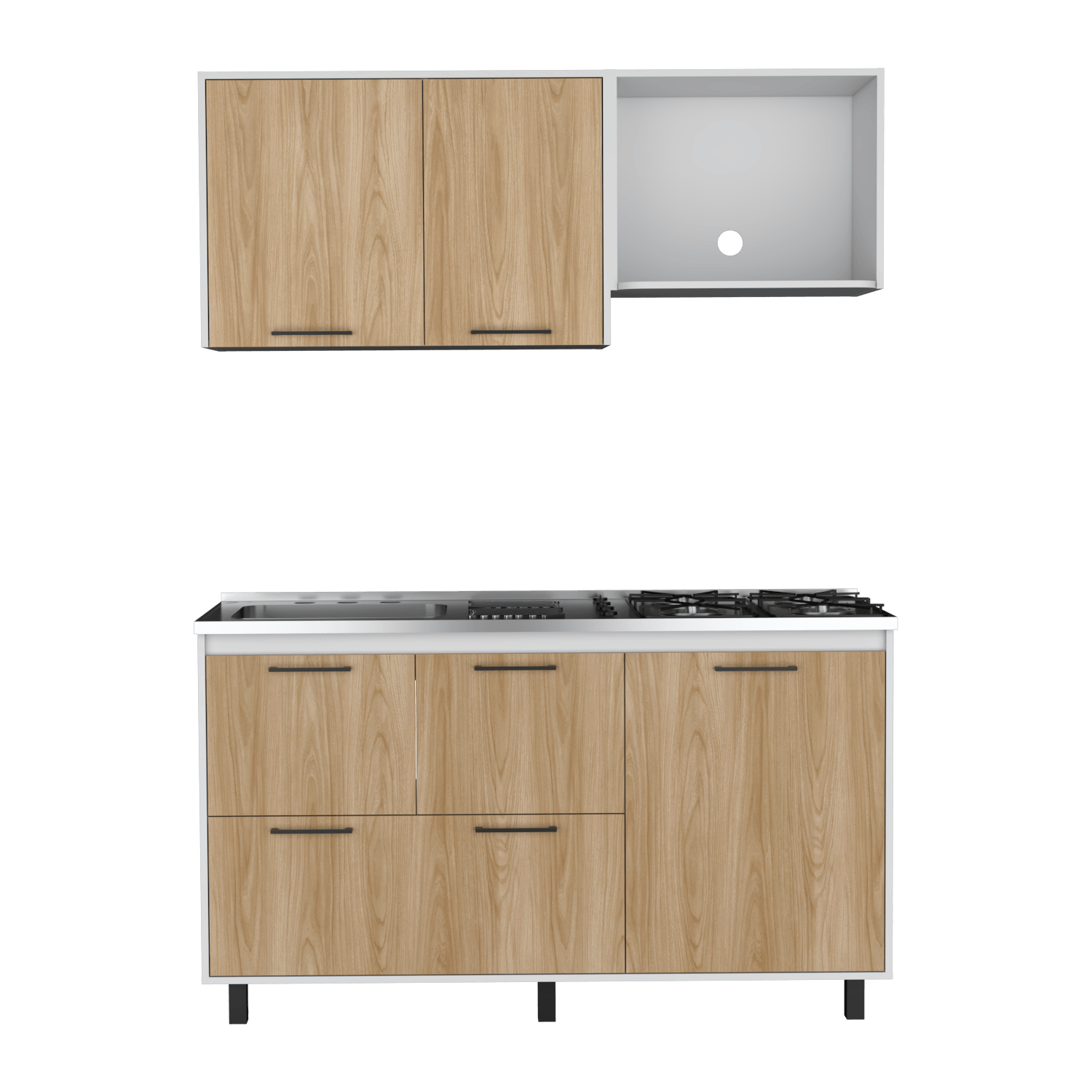 Cocina 150 Pacific Rta Fresno Europeo Blanco Meson Izq
