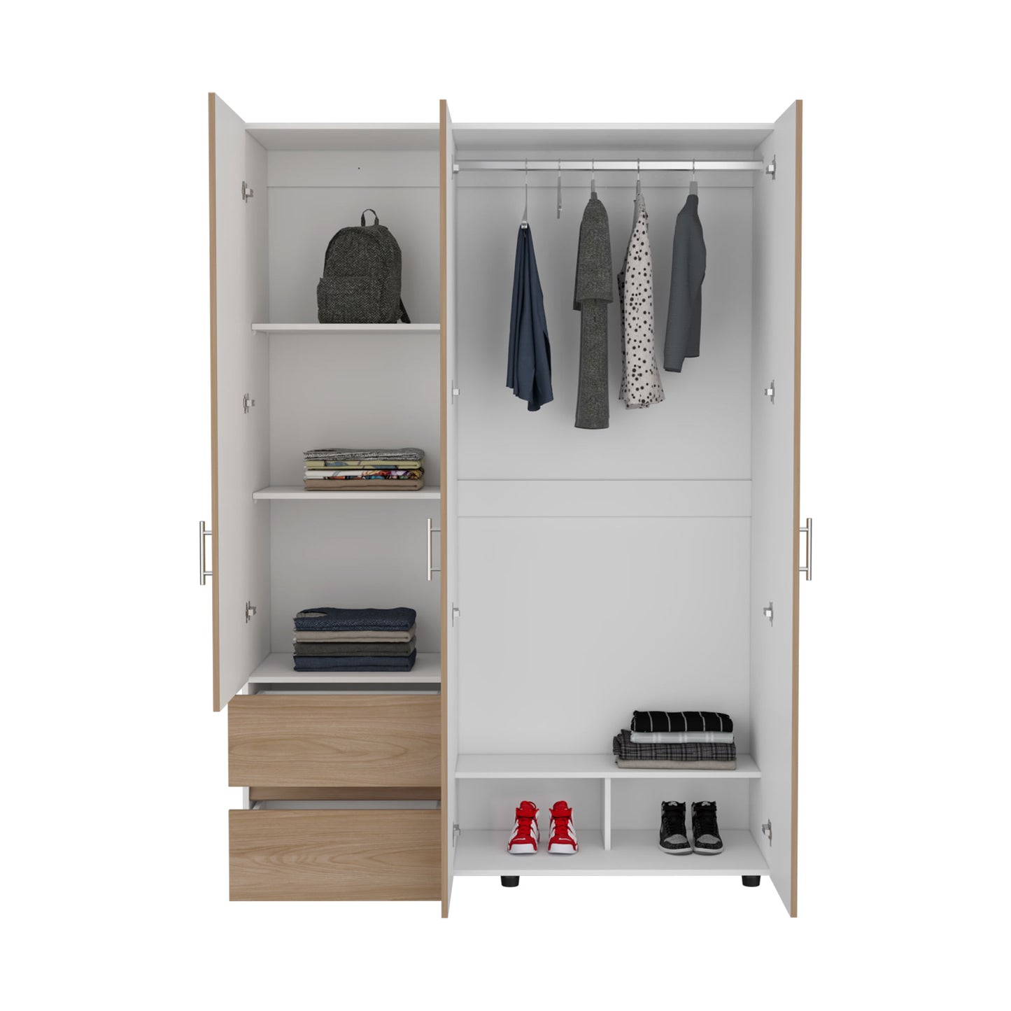 Closet Dassel 200X140X52 Rta Fresno Eu Blanco